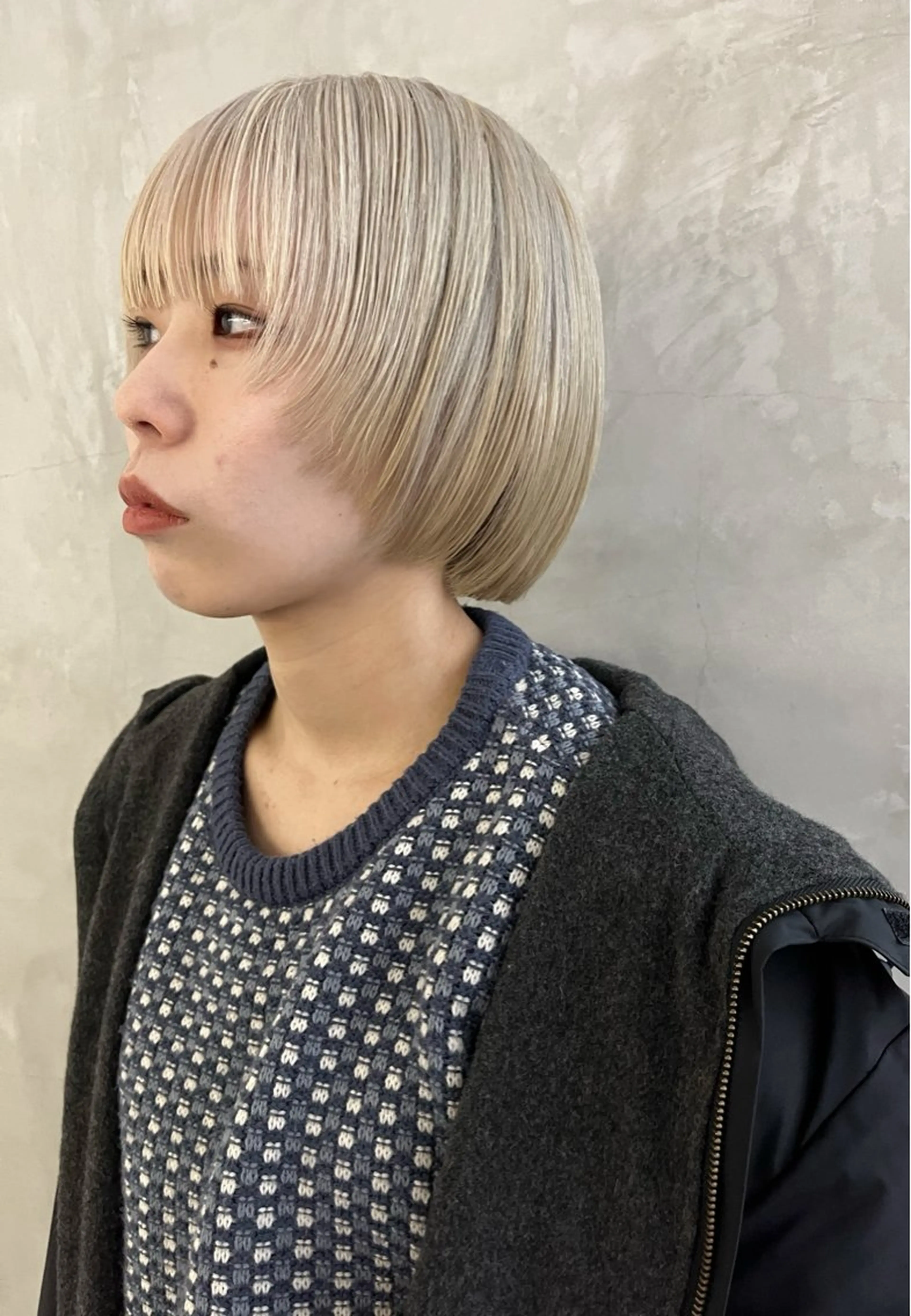 ミディアム カラー ベージュカラー ブリーチ ケアブリーチ ダブルカラー ハイトーンカラー 金井京介/レイヤー /パーマのヘアスタイル