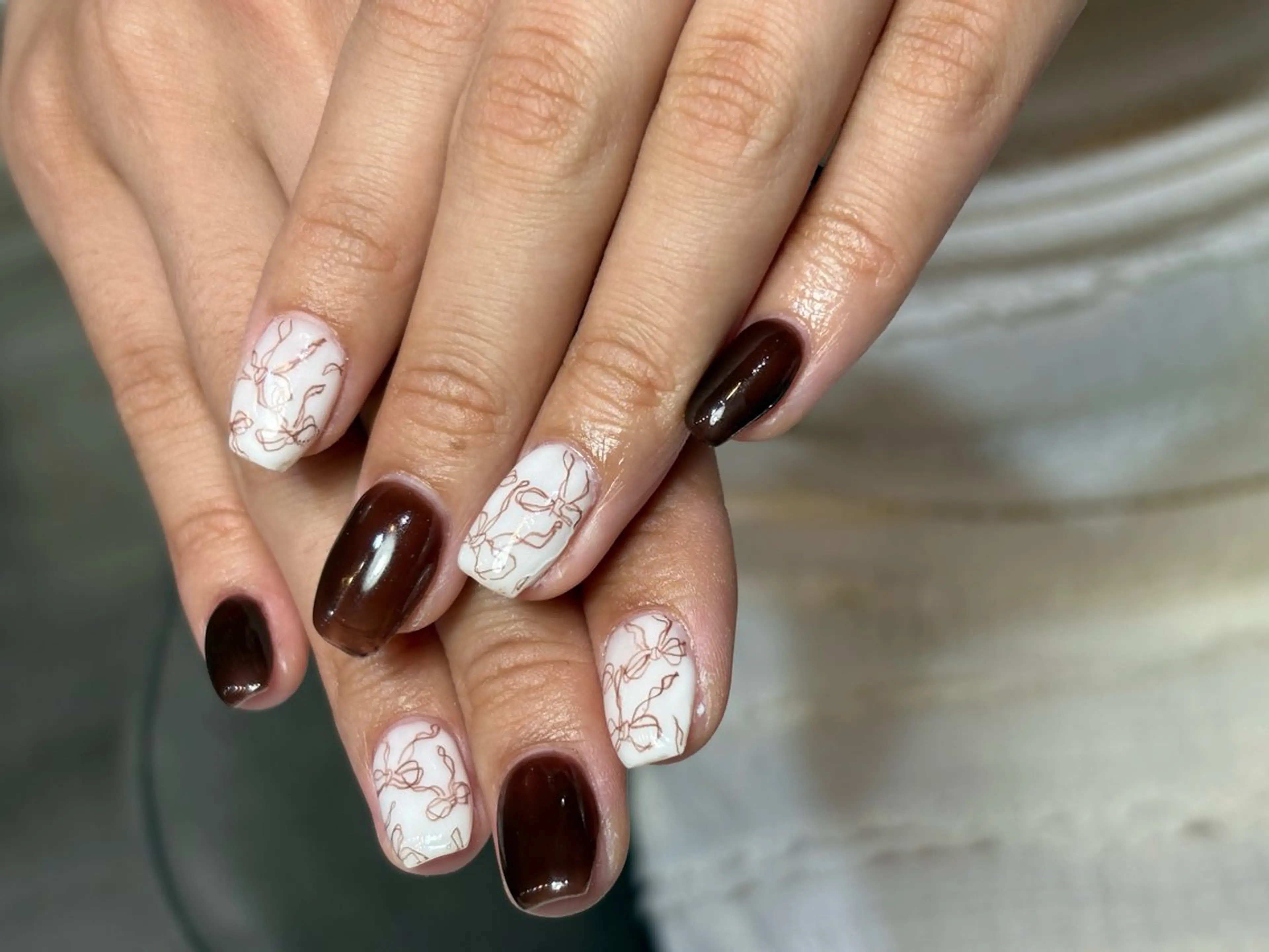 ネイル ハンドネイル 祇園 彩寧のネイルデザイン