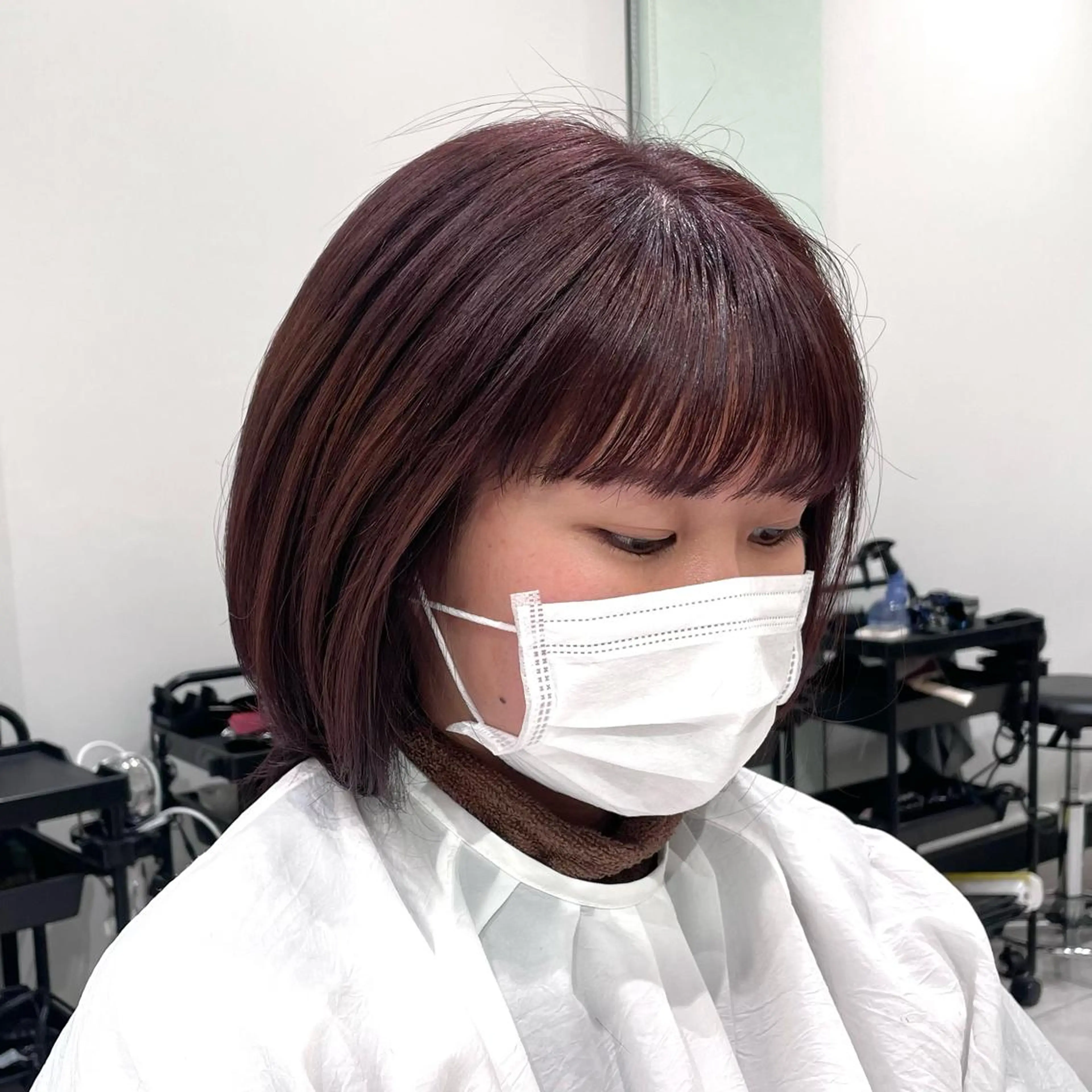 カラー バイオレットカラー カット ヘアカラー トリートメント ヘアセット パク・ボミン小野リエ 韓国ハーフ🦊のその他イメージ