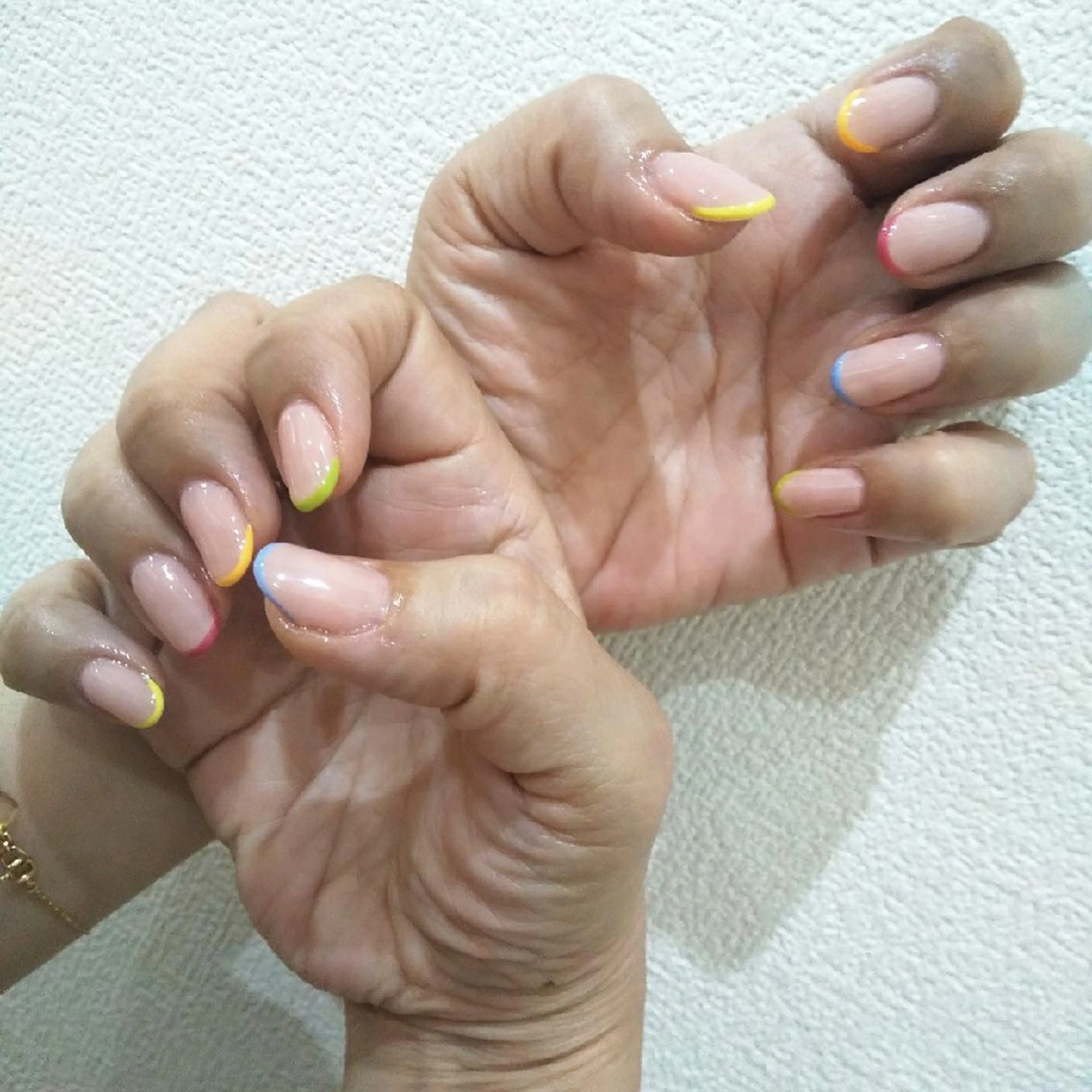 ネイル フレンチネイル パステルネイル ショートネイル ハンドネイル ネイルサロンベルティ .keikoのネイルデザイン