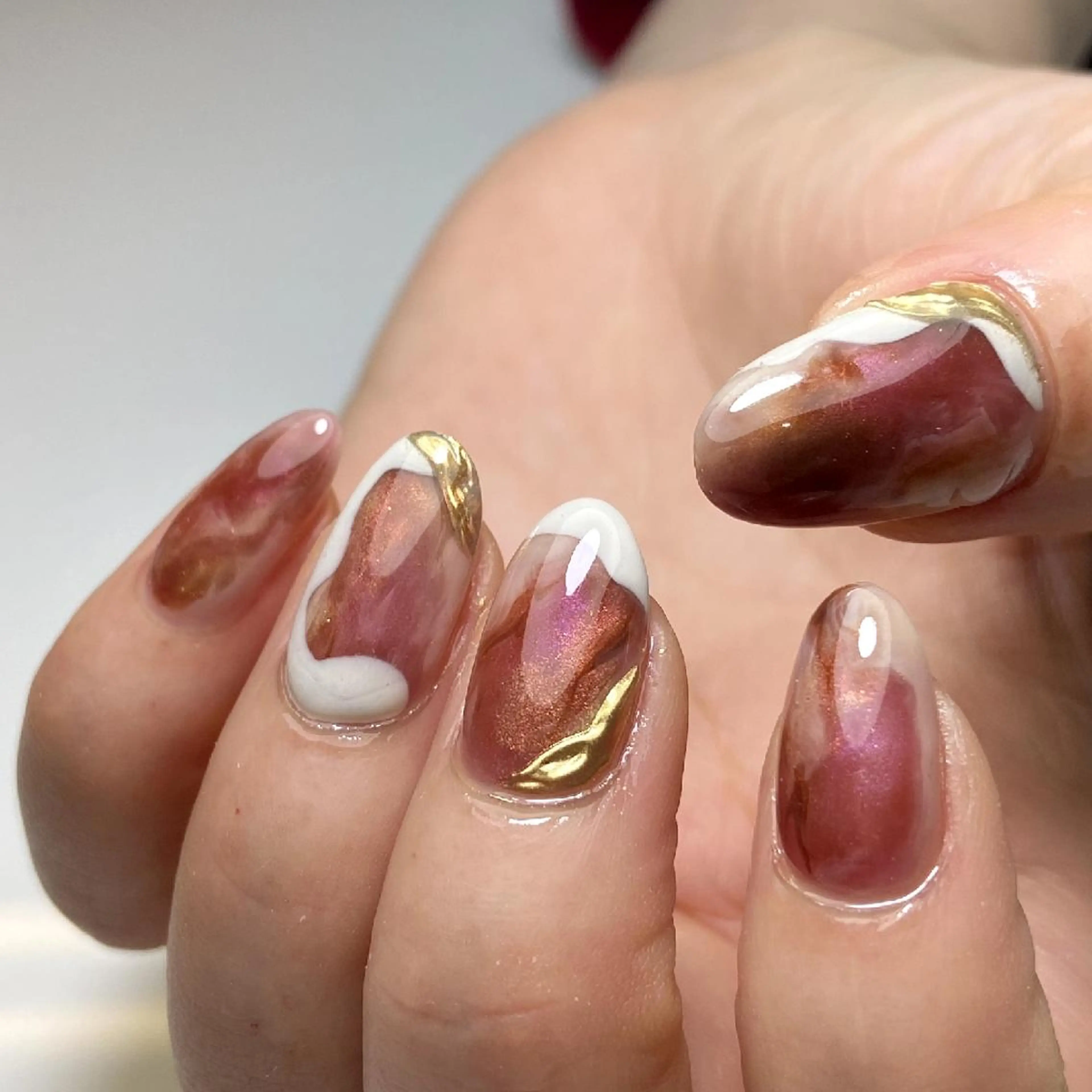 ネイル アートネイル ニュアンスネイル nail salon Lumièreのネイルデザイン