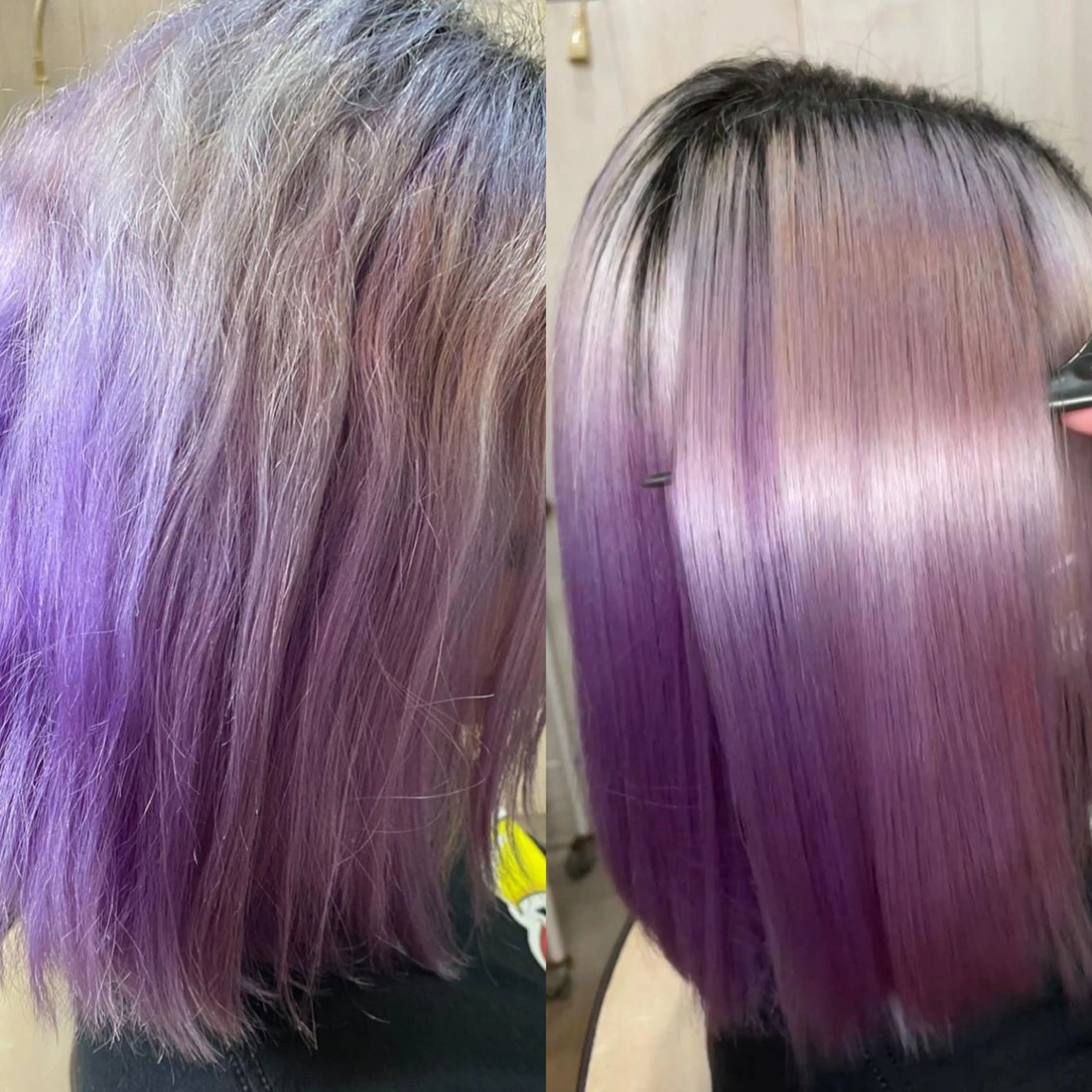 今だけ超特価！！！ブリーチ毛やビビり毛の方などに！リンゴ幹細胞を使った髪質改善トリートメント+髪質改善酸性ストレートの写真