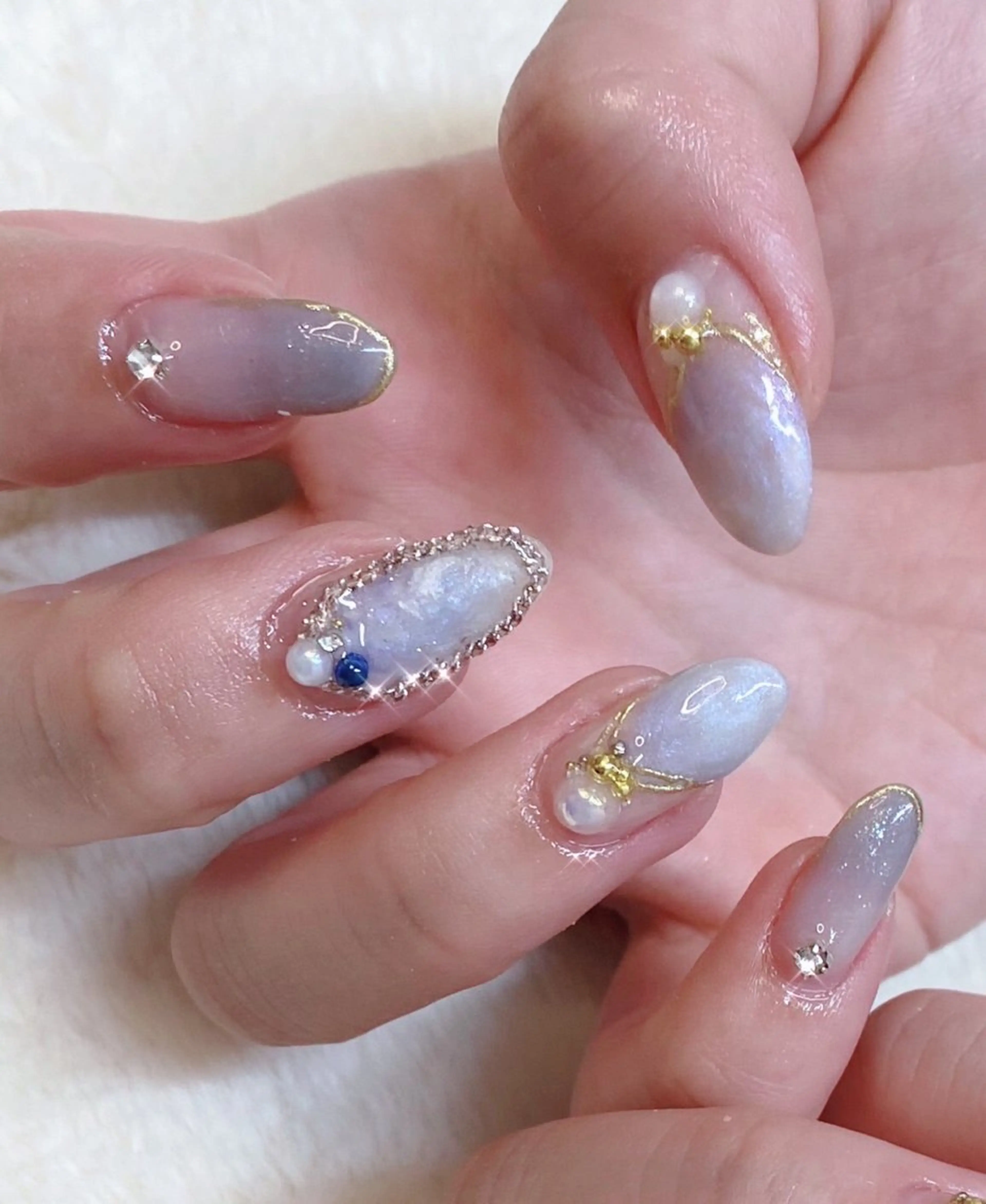 ネイル べっ甲ネイル フットネイル ゴールド マグネットネイル ミラーネイル ハンドネイル ハンドケア 大門浜松町 ネイルのネイルデザイン