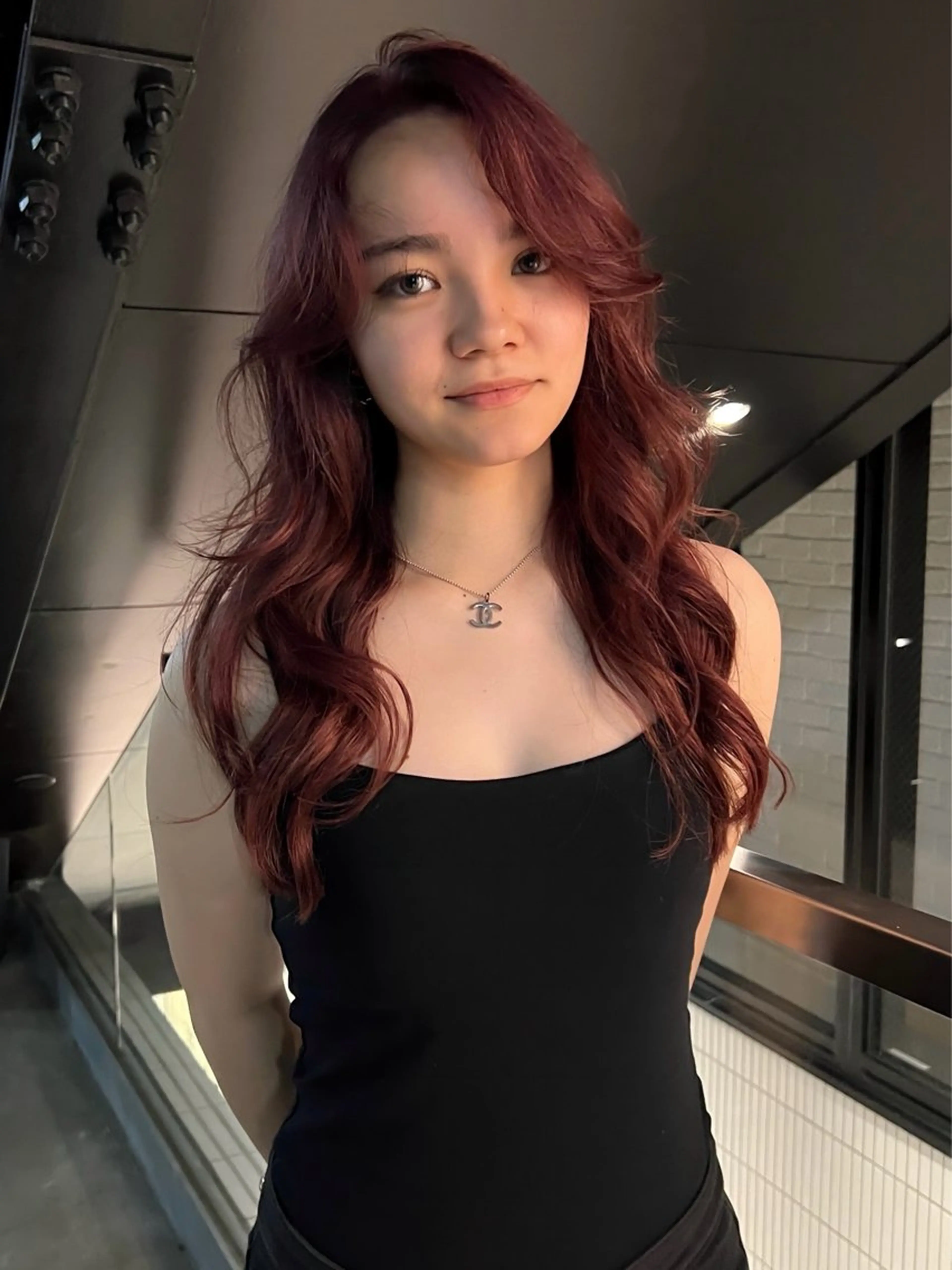 セミロング カラー レイヤー/ 透明感SHIMAのヘアスタイル