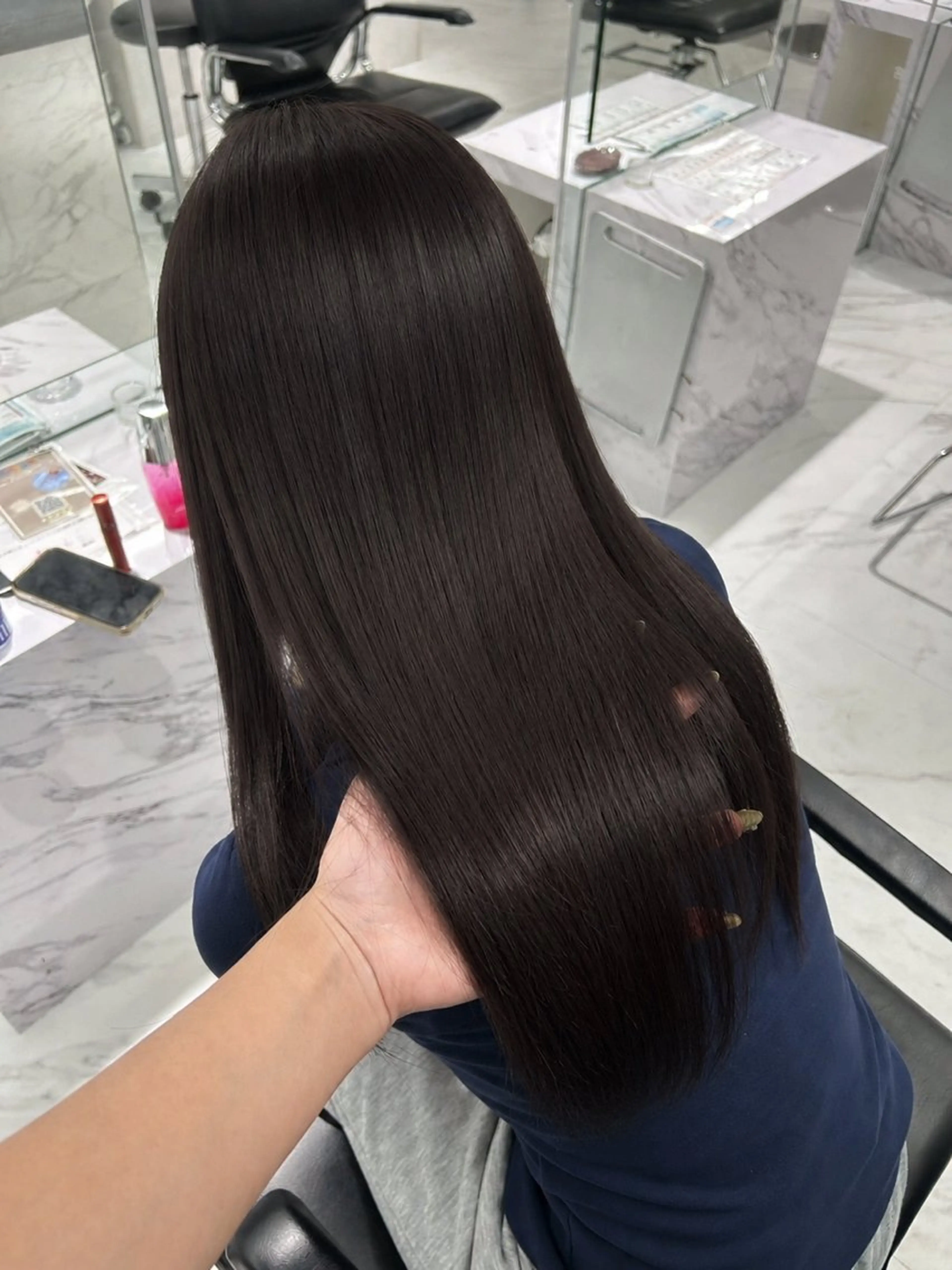 ロング ヘアカラー kokomi/透明感 カラー/ヘアセットのヘアスタイル
