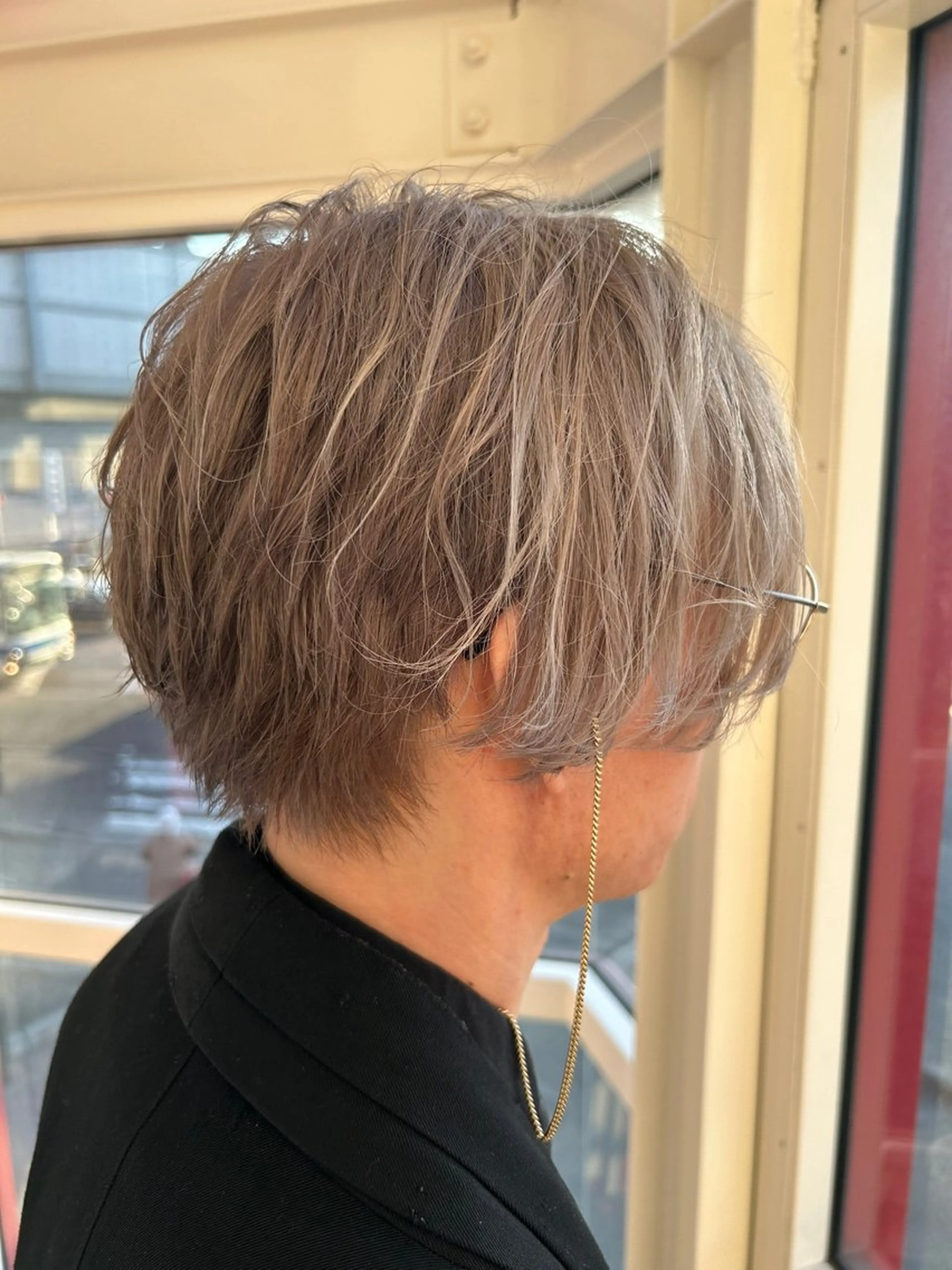 カラー メンズ ダブルカラー メンズパーマ/メンズ カット/たばたよしきのヘアスタイル