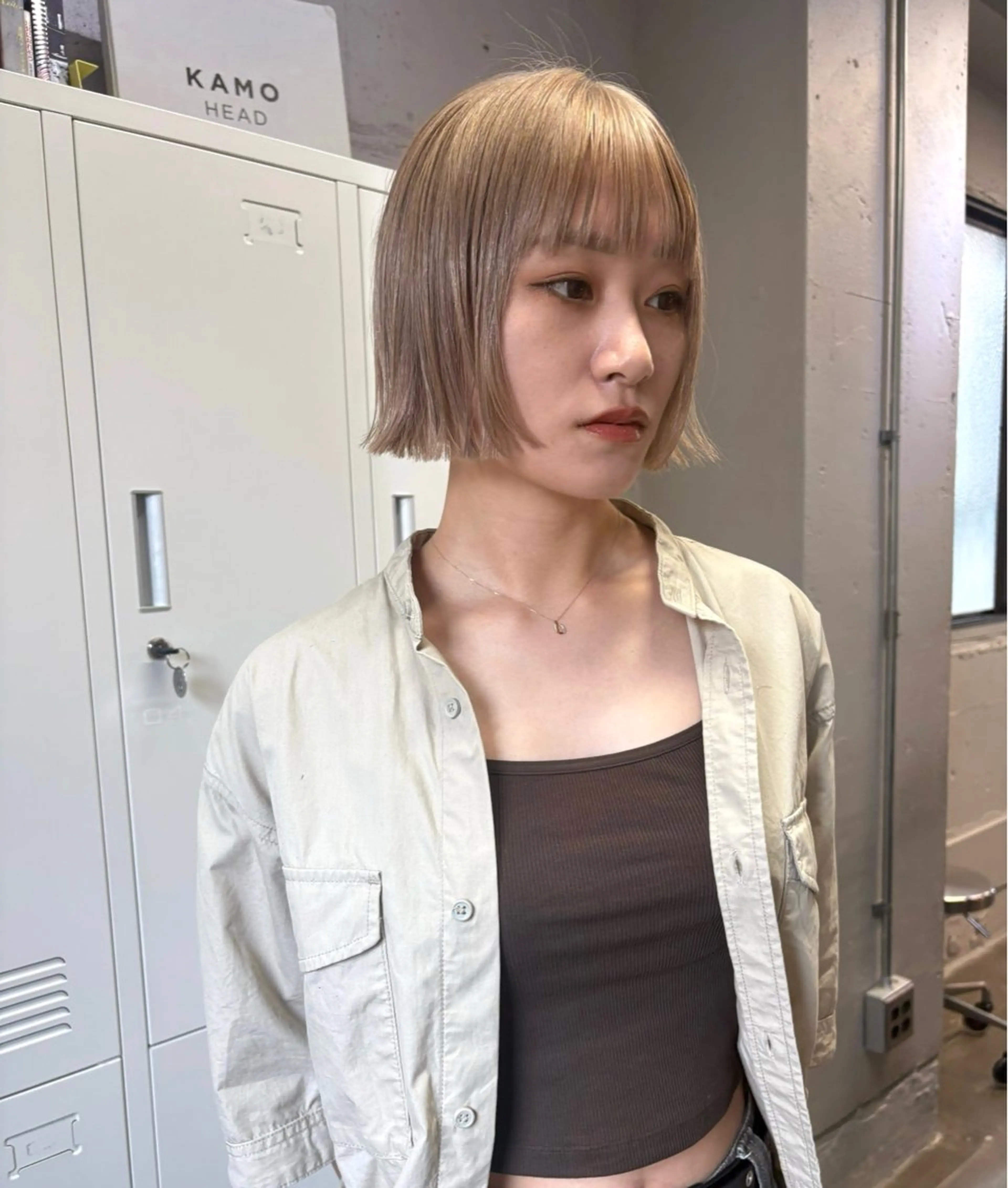 ショート ボブ 似合わせカット カット ヘアカラー ボブ× フェイスレイヤー🩰のヘアスタイル