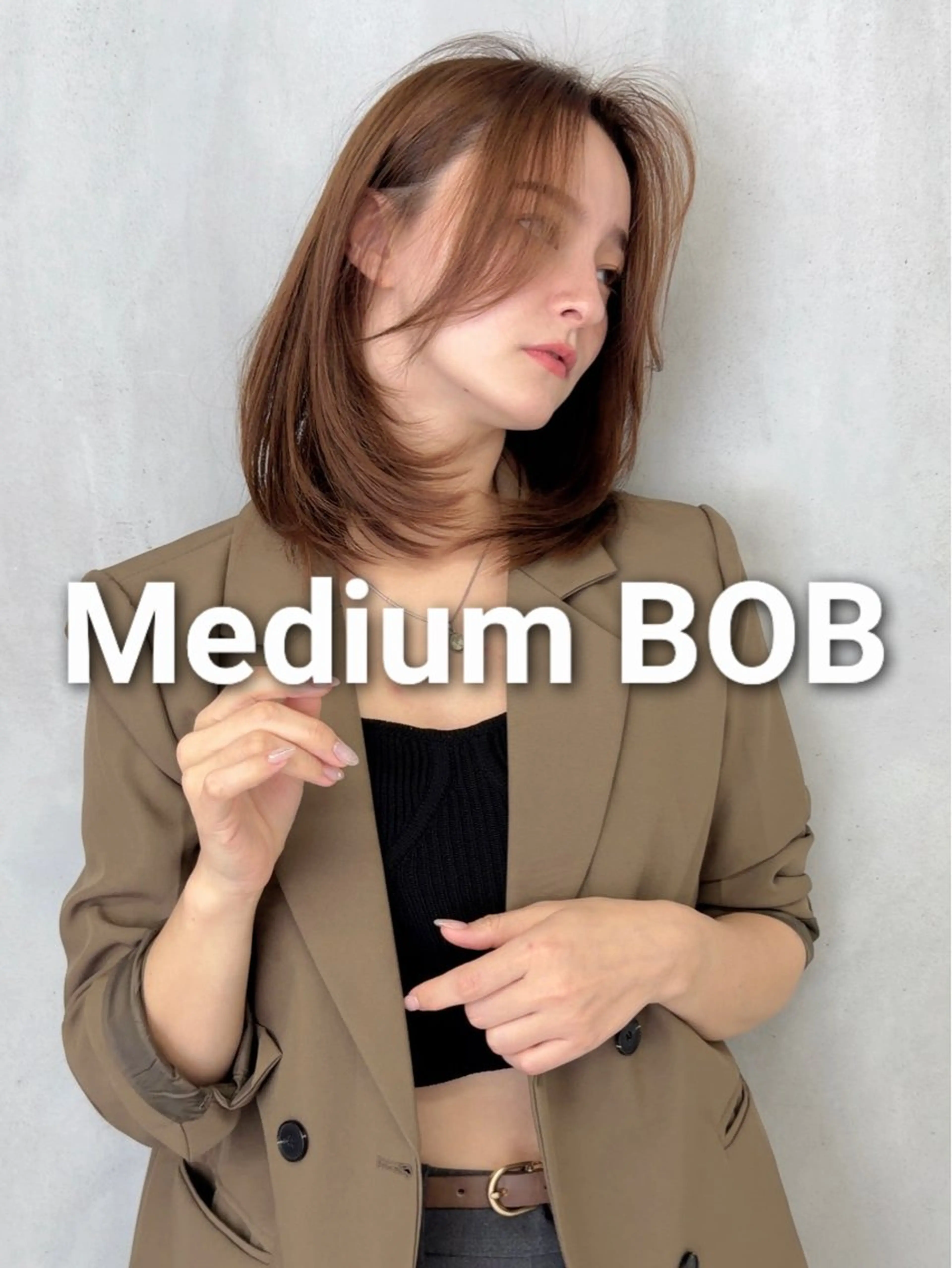 ミディアム カット 廣瀬双葉 トップスタイリストのヘアスタイル