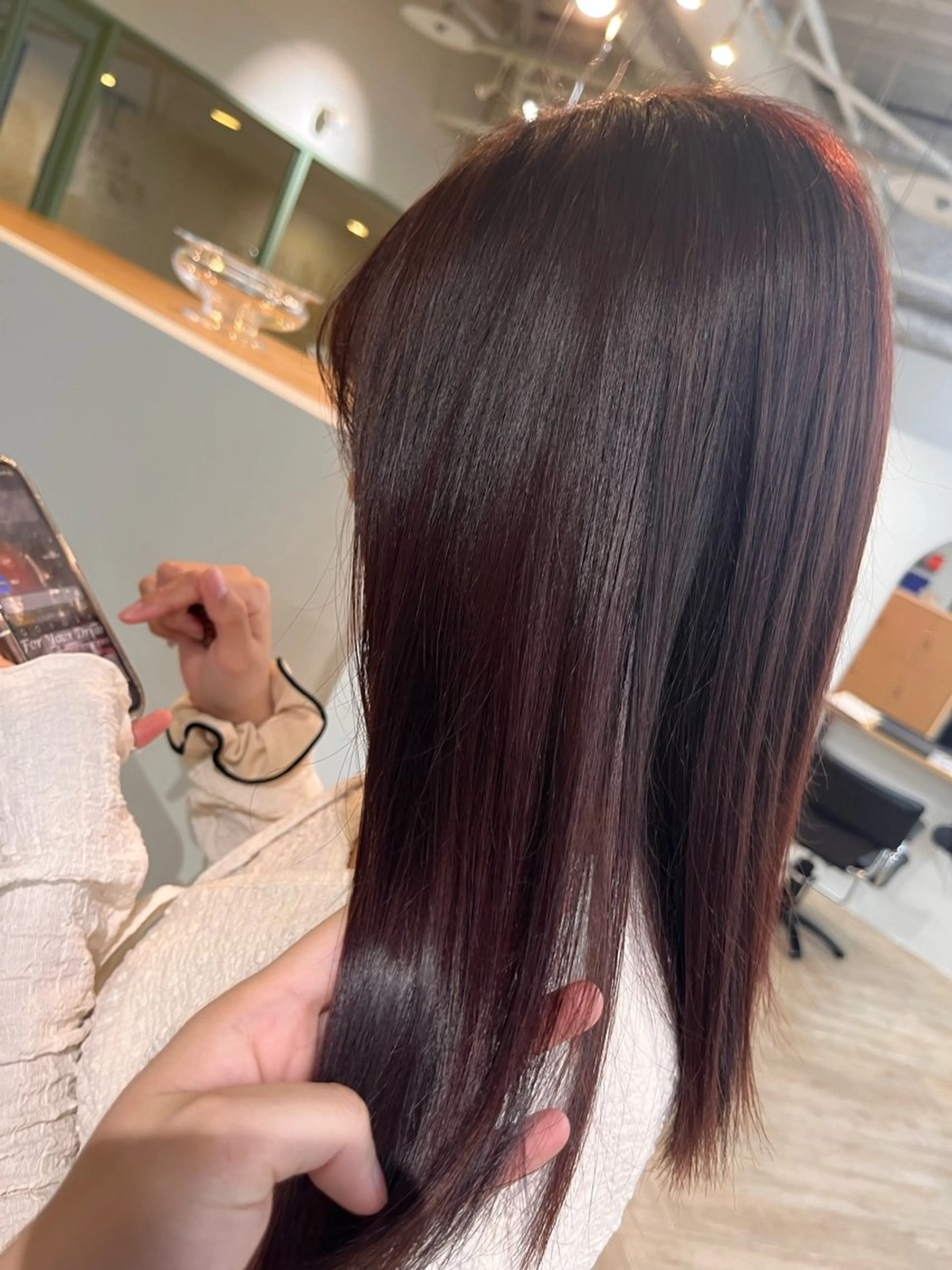 カラー ベージュカラー ブラウンカラー ピンクカラー パーマ/縮毛矯正 /韓国風/佐藤里咲のヘアスタイル