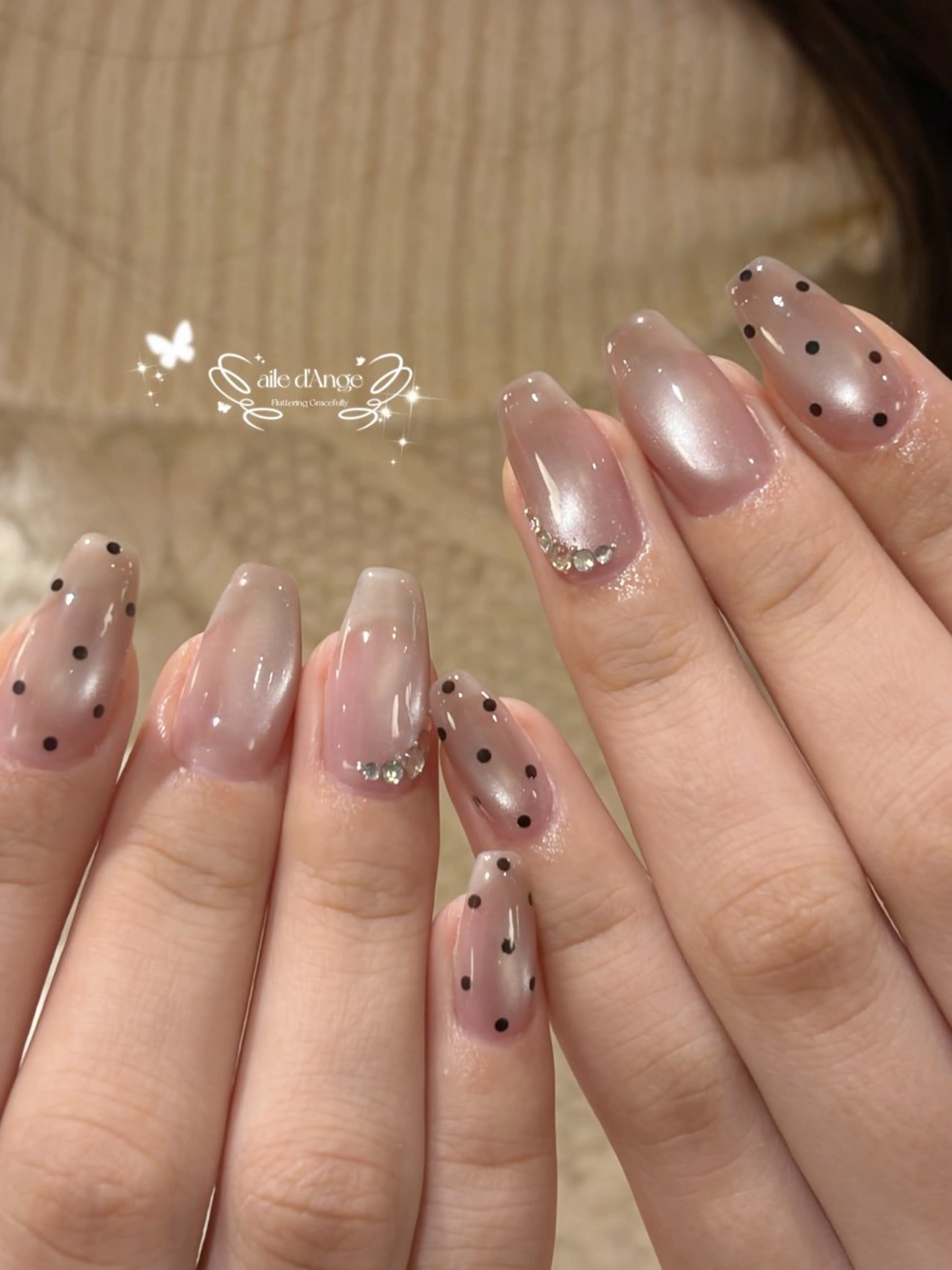 ネイル ドット ハンドネイル フットネイル ailed'Ange 🍒miuのネイルデザイン