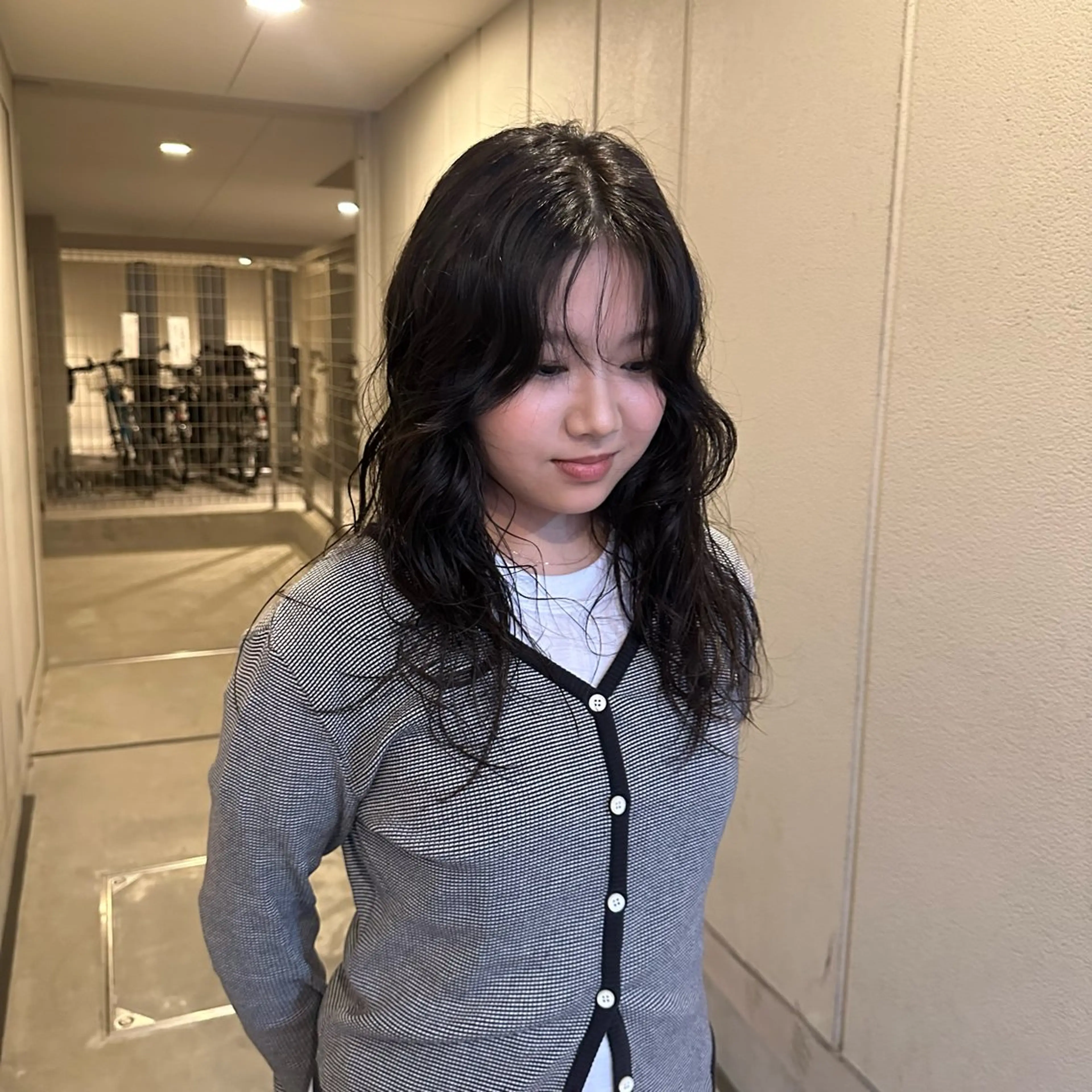ロング パーマ 縮毛矯正 橋本叶夢/ お洒落hairのヘアスタイル