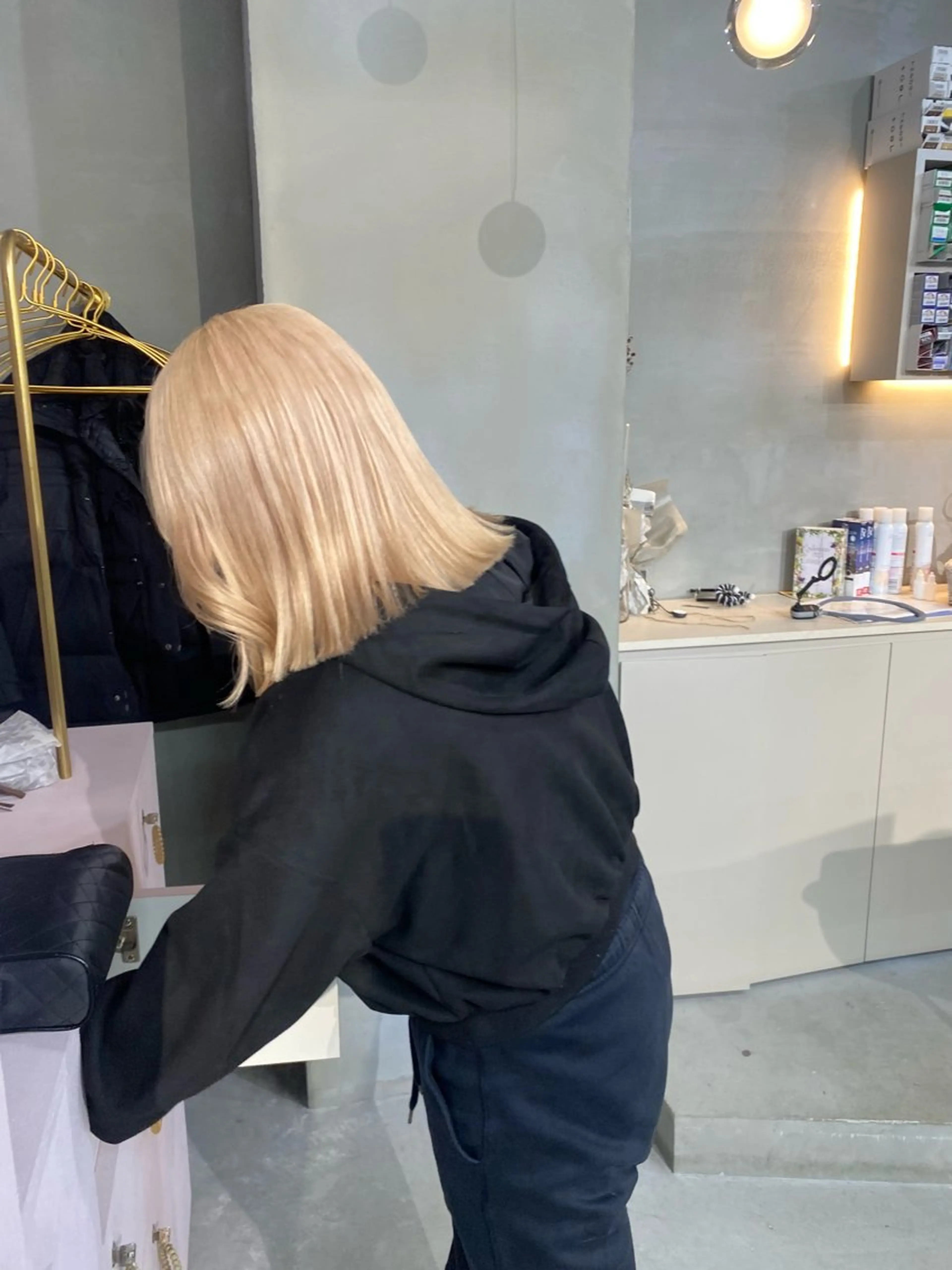 ミディアム カラー ヘアカラー 前橋 姫奈のヘアスタイル