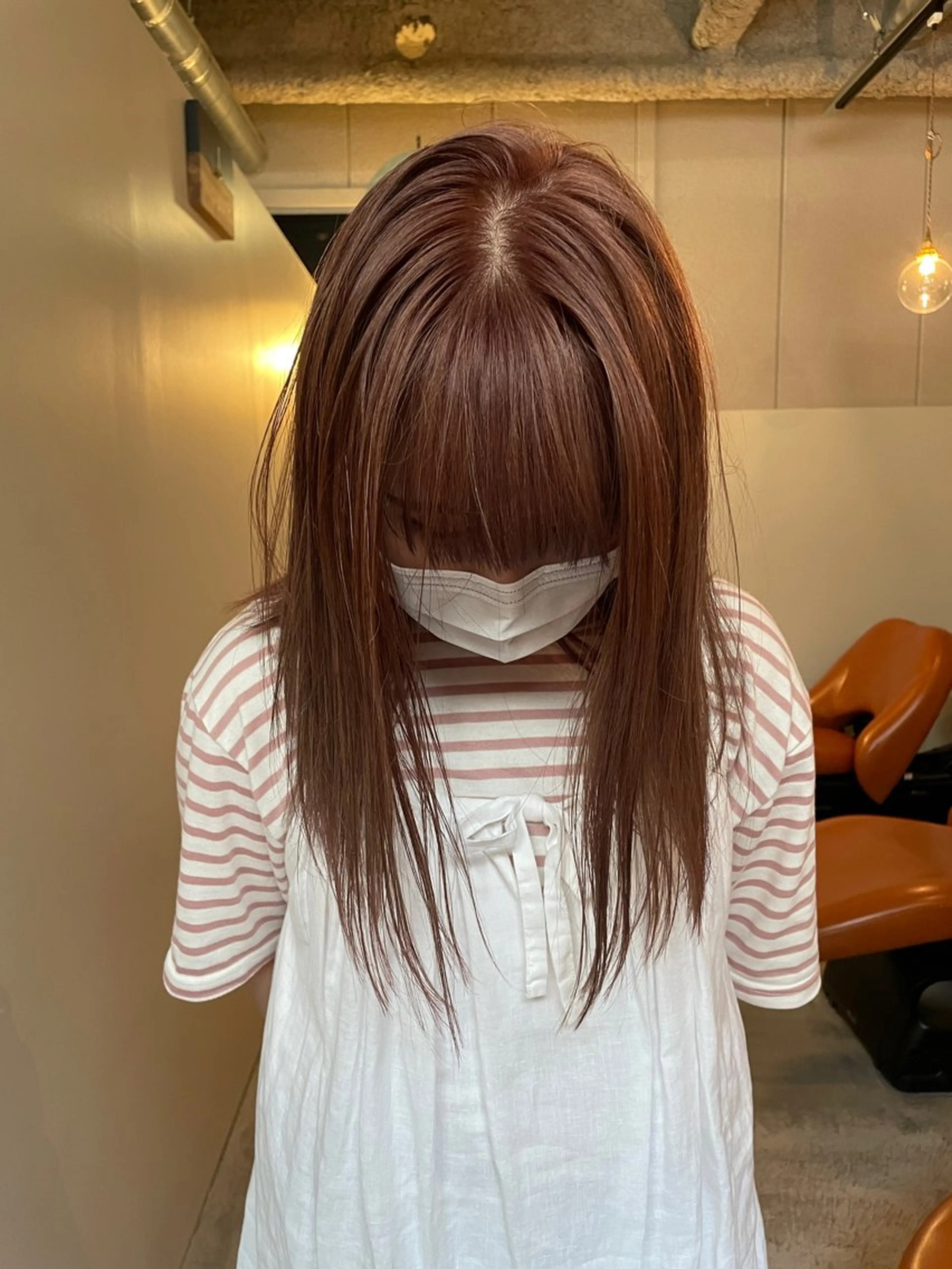 ミディアム 田中 樹奈のヘアスタイル