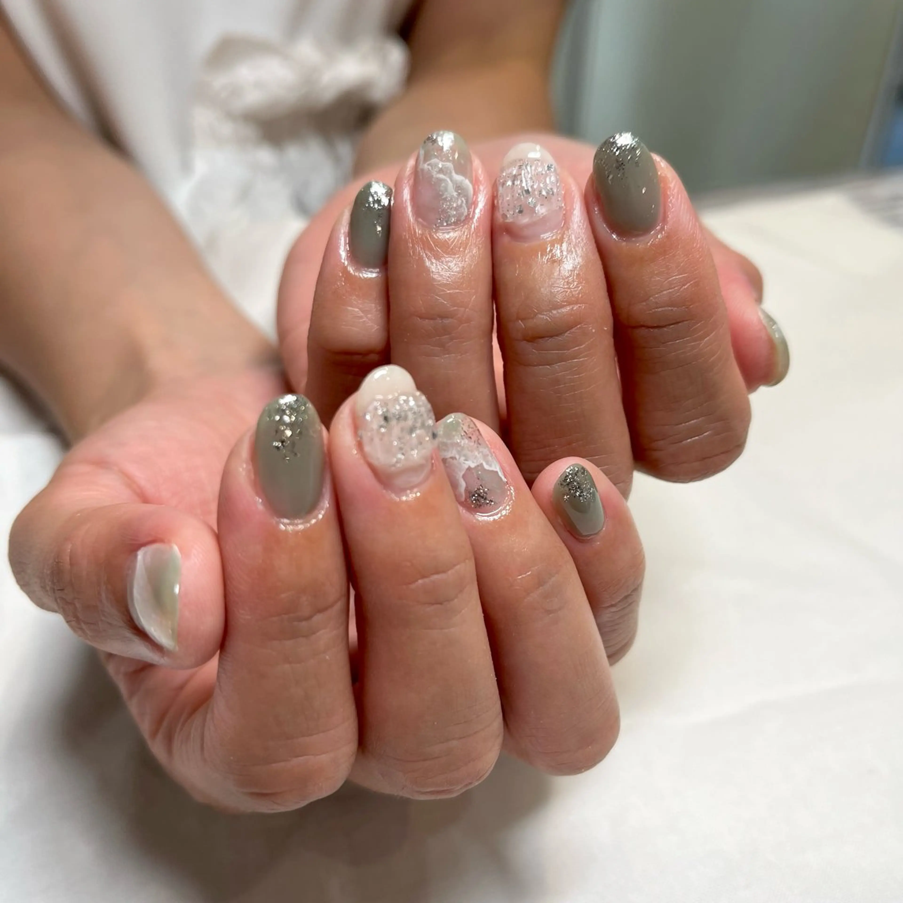 ネイル グリーン nail room Hotori.のネイルデザイン