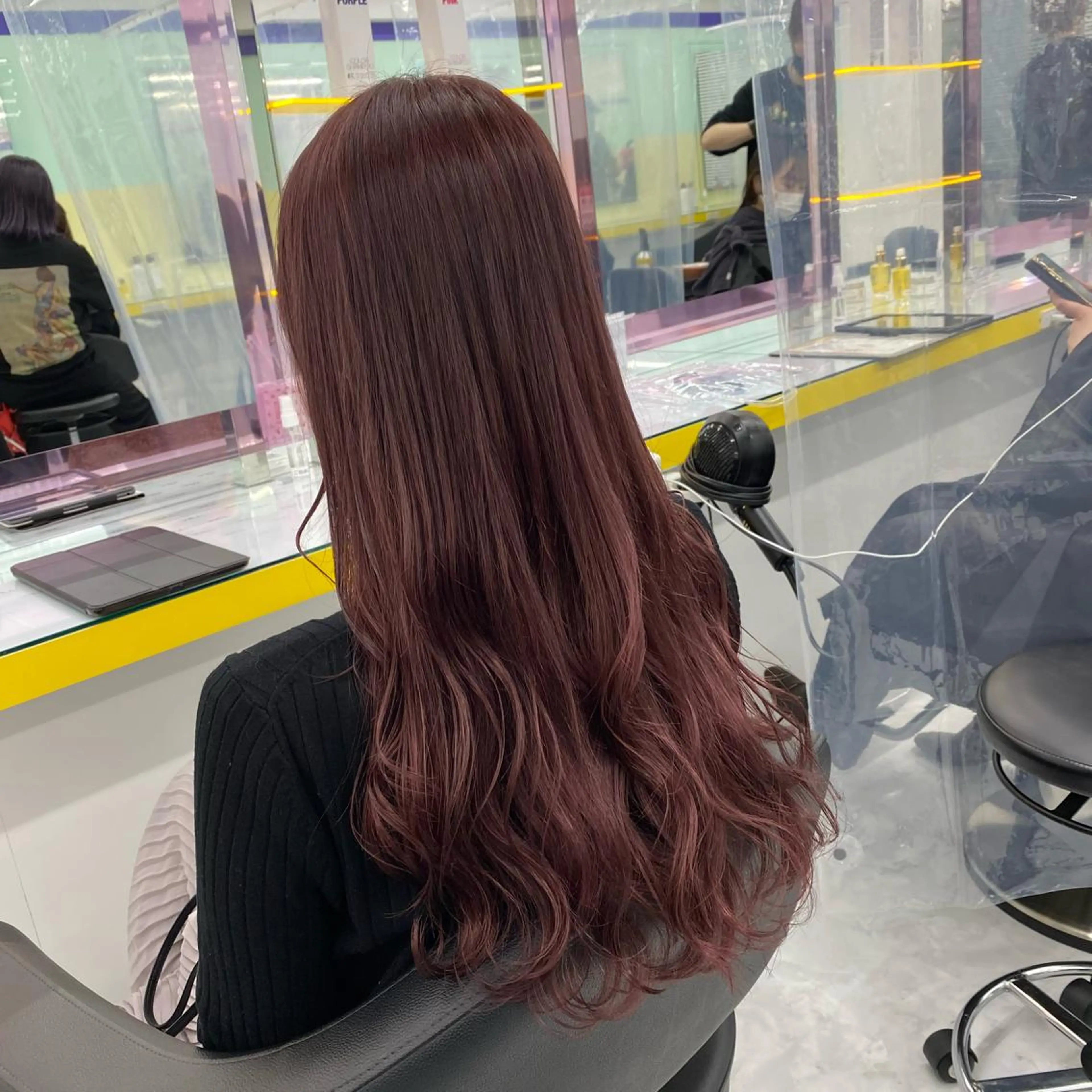 セミロング カラー ヘアアレンジ ヘアカラー トリートメント GOTODAY shair salon 横浜mare店所属・mai🍑暖色カラー /レイヤー💖のヘアスタイル