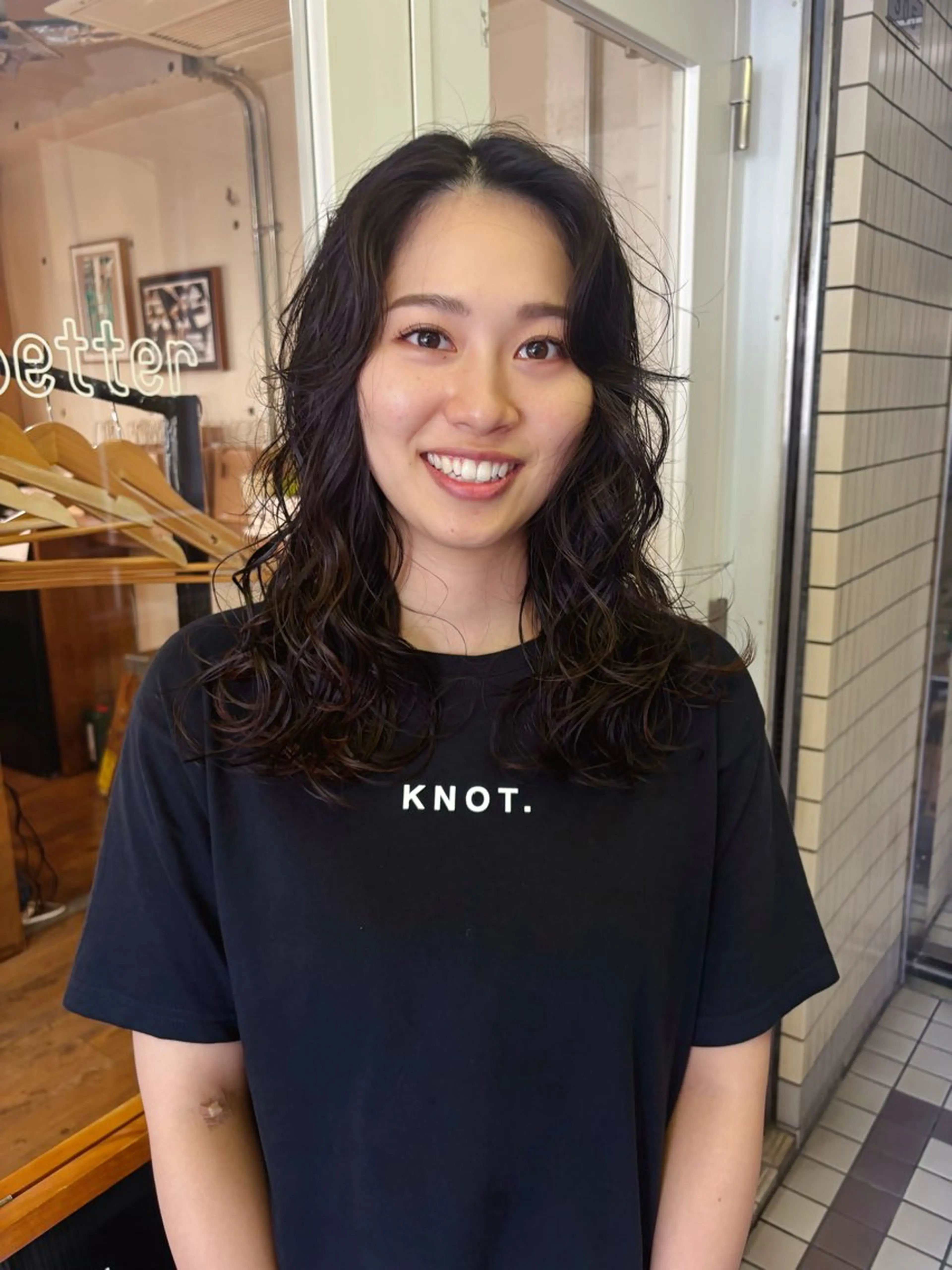 ミディアム パーマ カット パーマ kaito パーマ募集！🔵のヘアスタイル