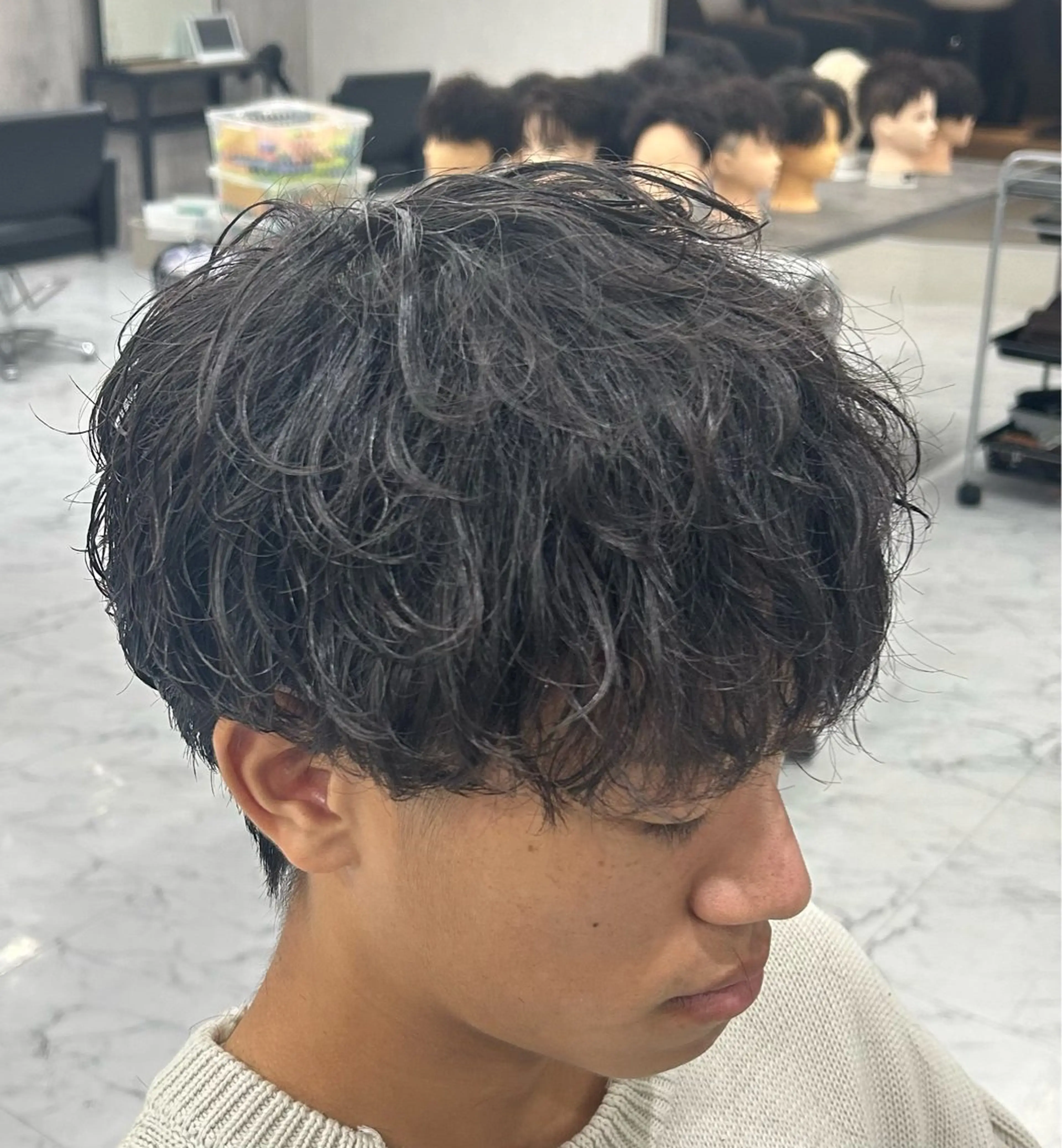 パーマ メンズ メンズパーマ 沖田 光世のヘアスタイル