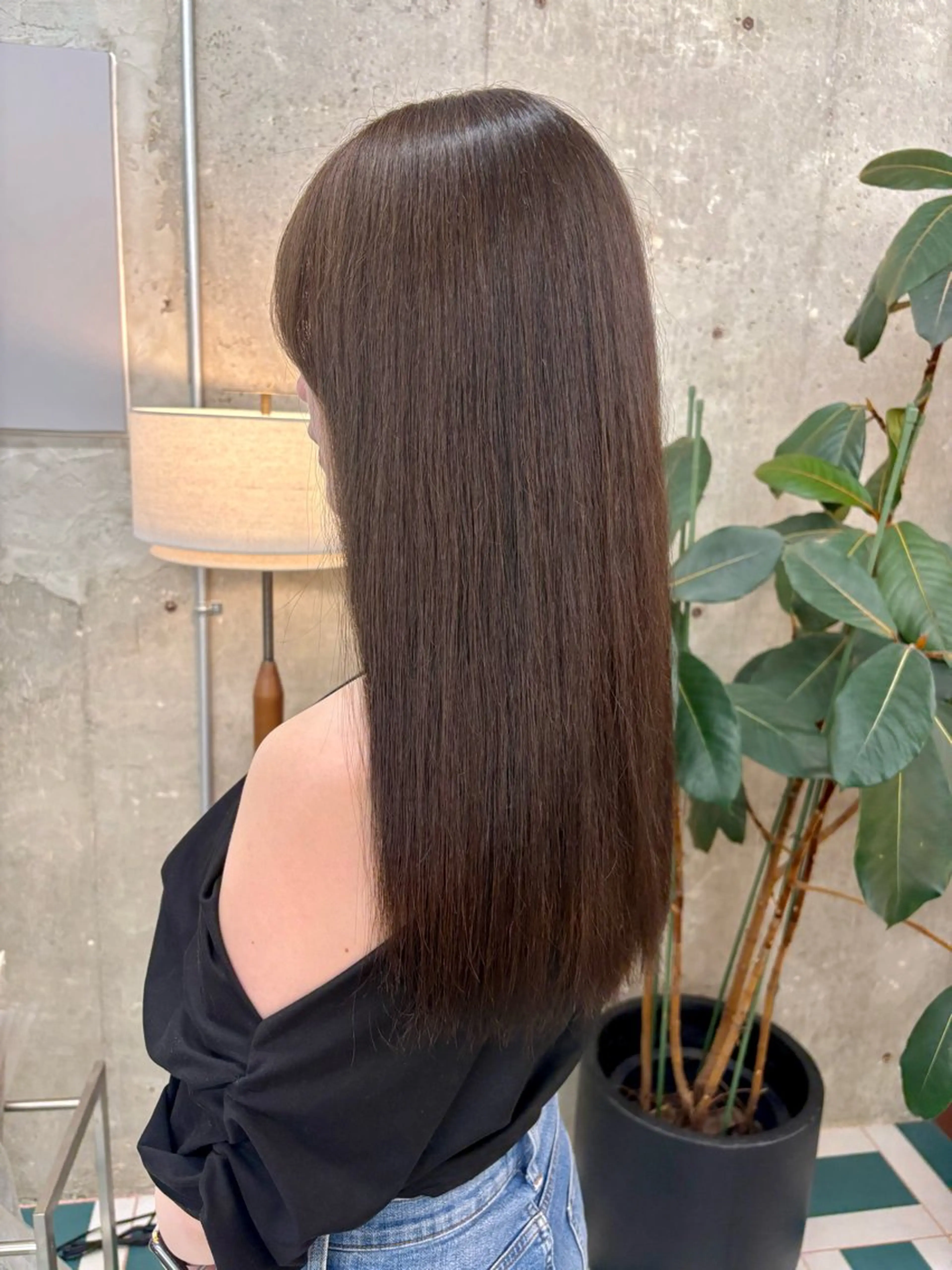 ロング ヘアカラー トリートメント AYAKA/名古屋/ 栄/ボブ/透明カラーのヘアスタイル