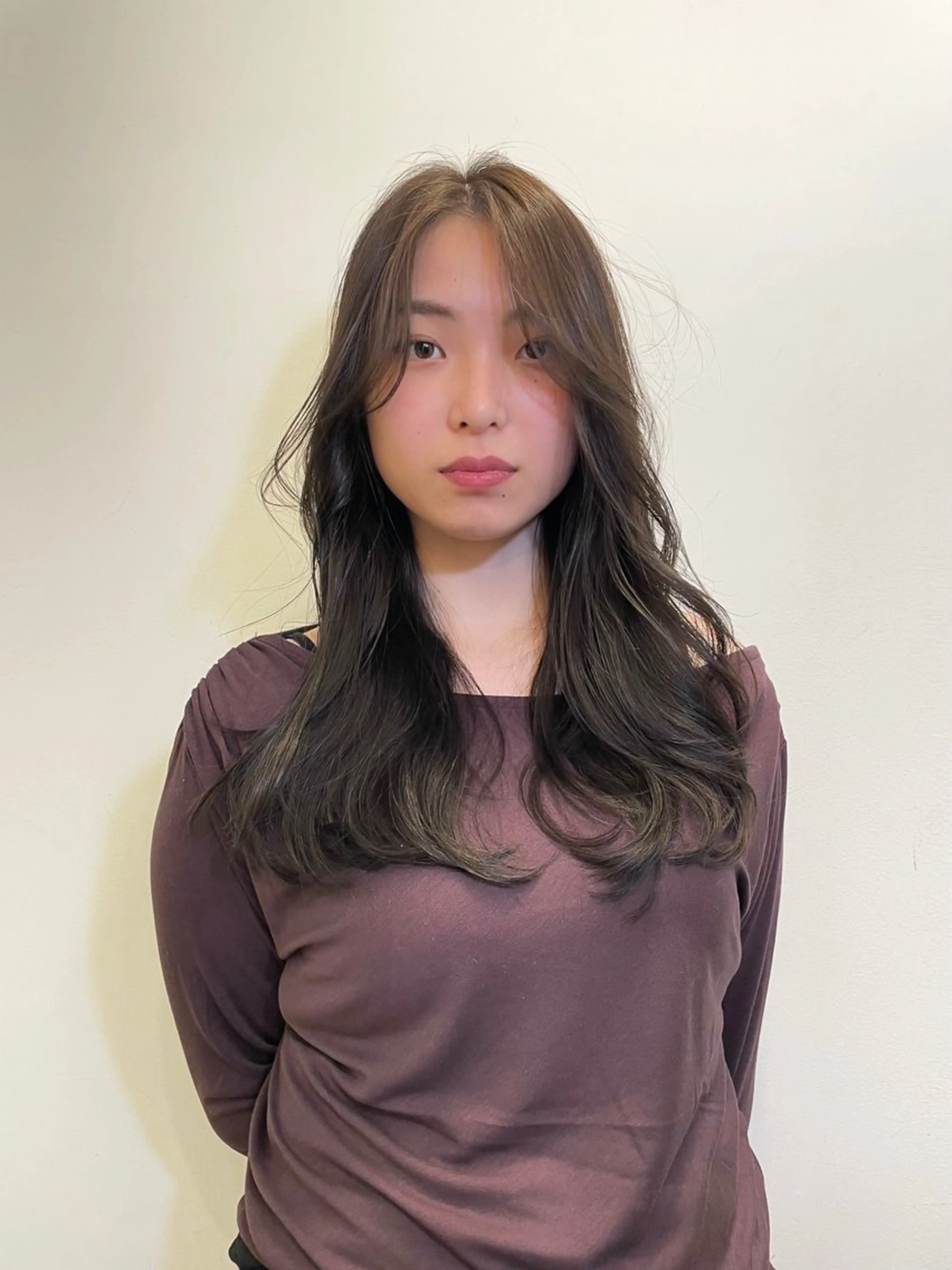 セミロング 顔周りカット カット 似合わせボブ /清水凜のヘアスタイル