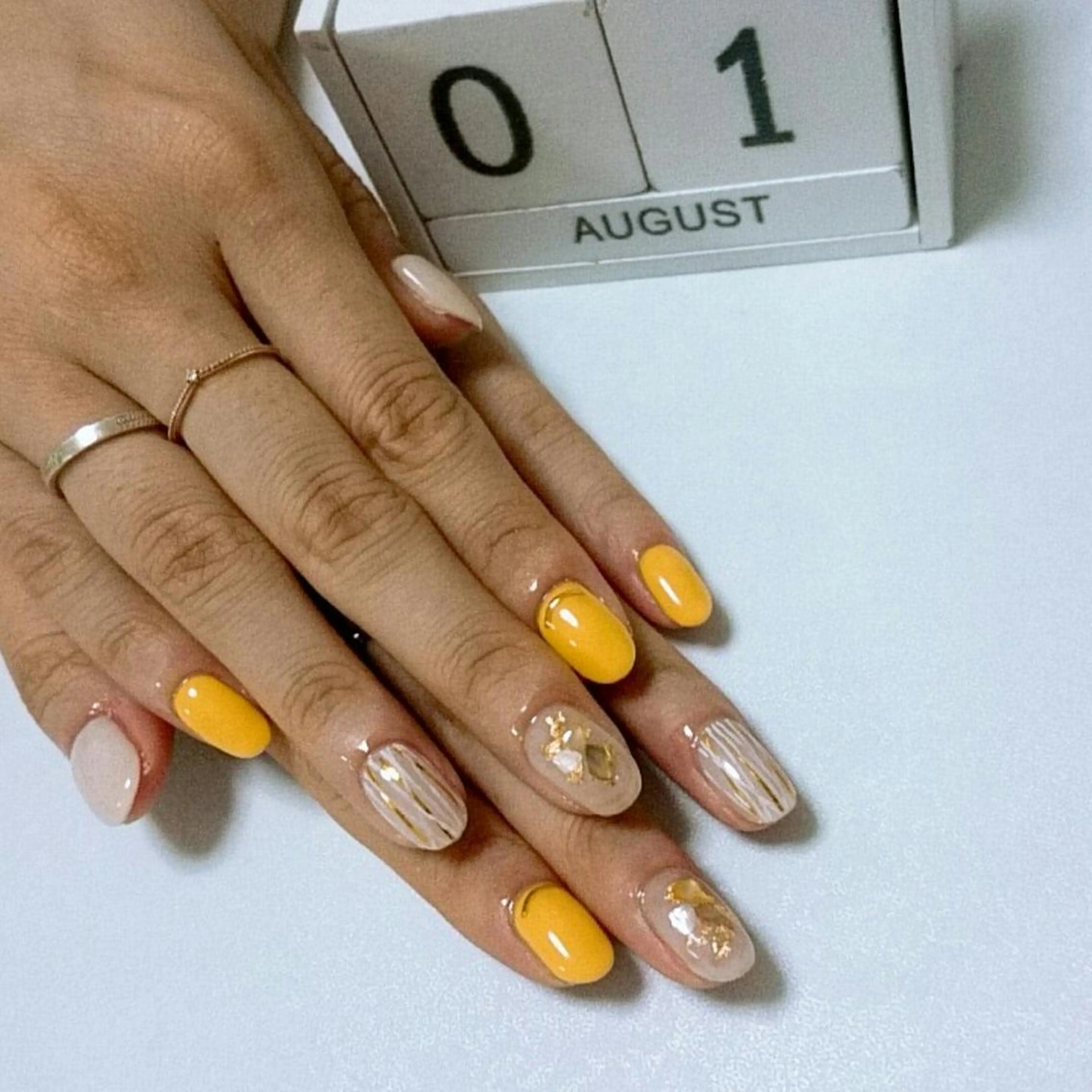 ネイル 黄色 JEWEL nailのネイルデザイン