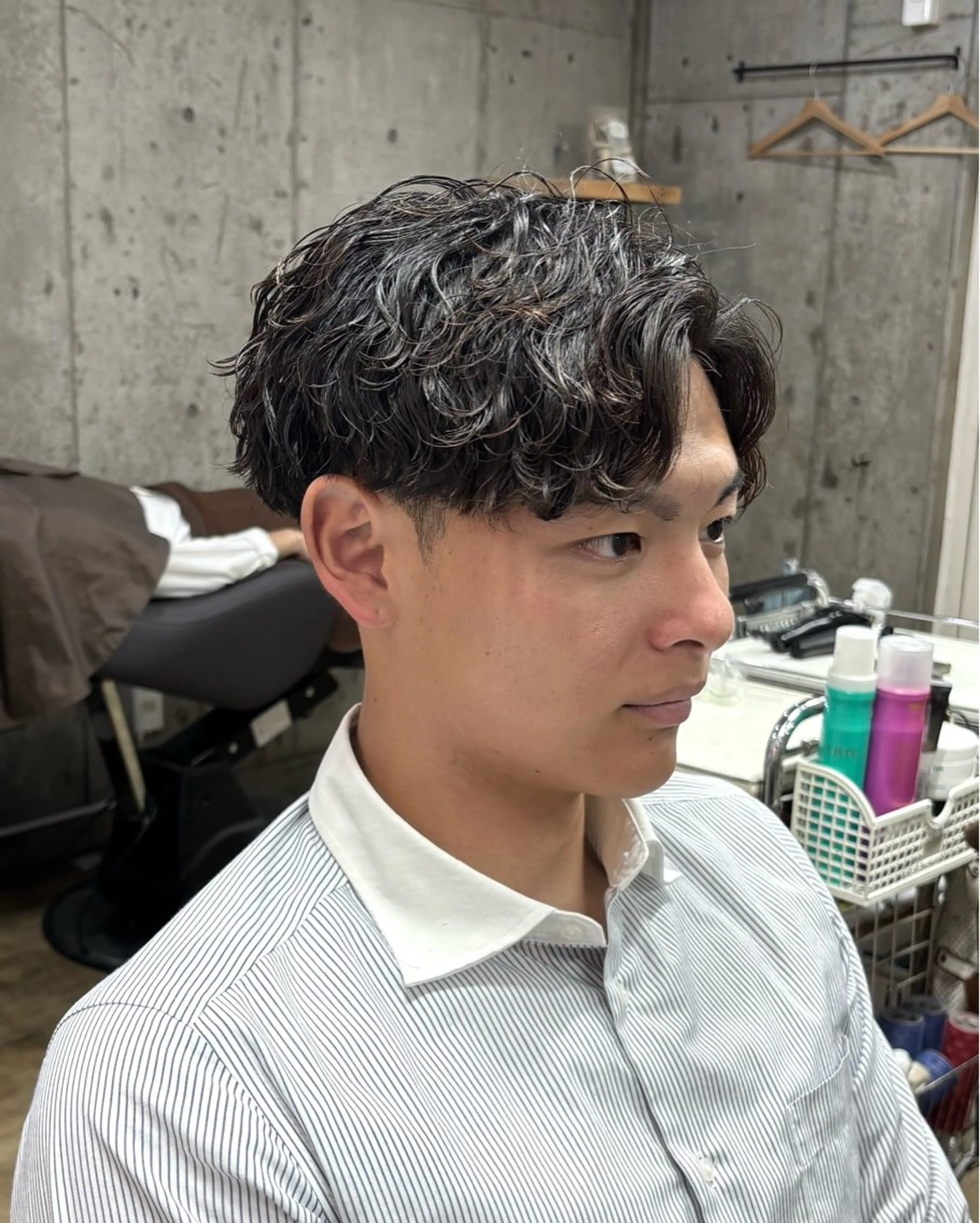 パーマ メンズ 波巻きパーマ カット パーマ 【メンズ特化】パーマ /マッシュ/ヨシダのヘアスタイル