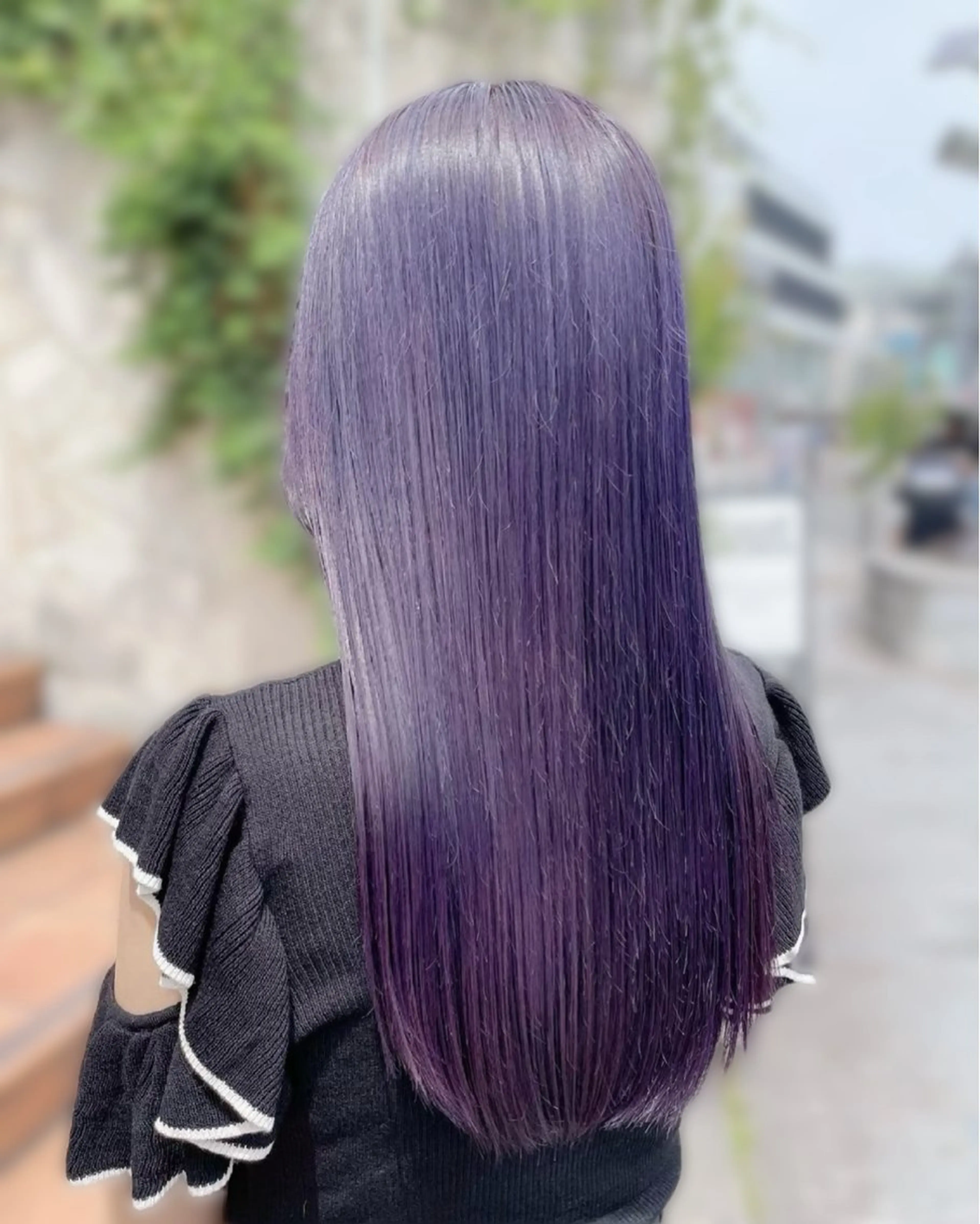 セミロング カラー パーマ ヘアアレンジ メンズ キッズ ヘアカラー トリートメント レイヤー×ハイトーン / mihana🪐のヘアスタイル