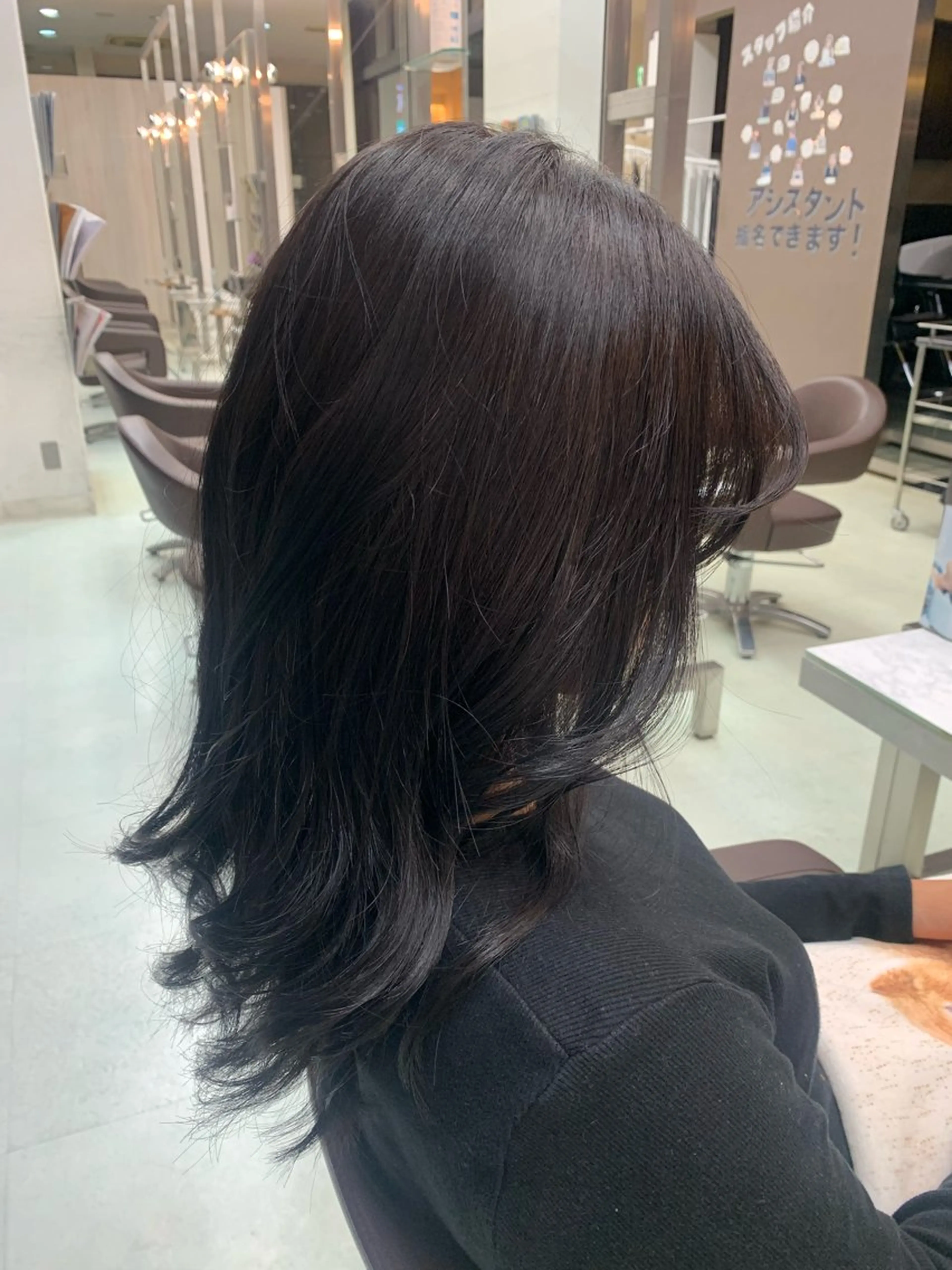 ロング カラー 黒髪 透明感カラー WILL西宮野崎琴水 /透明感カラーのヘアスタイル