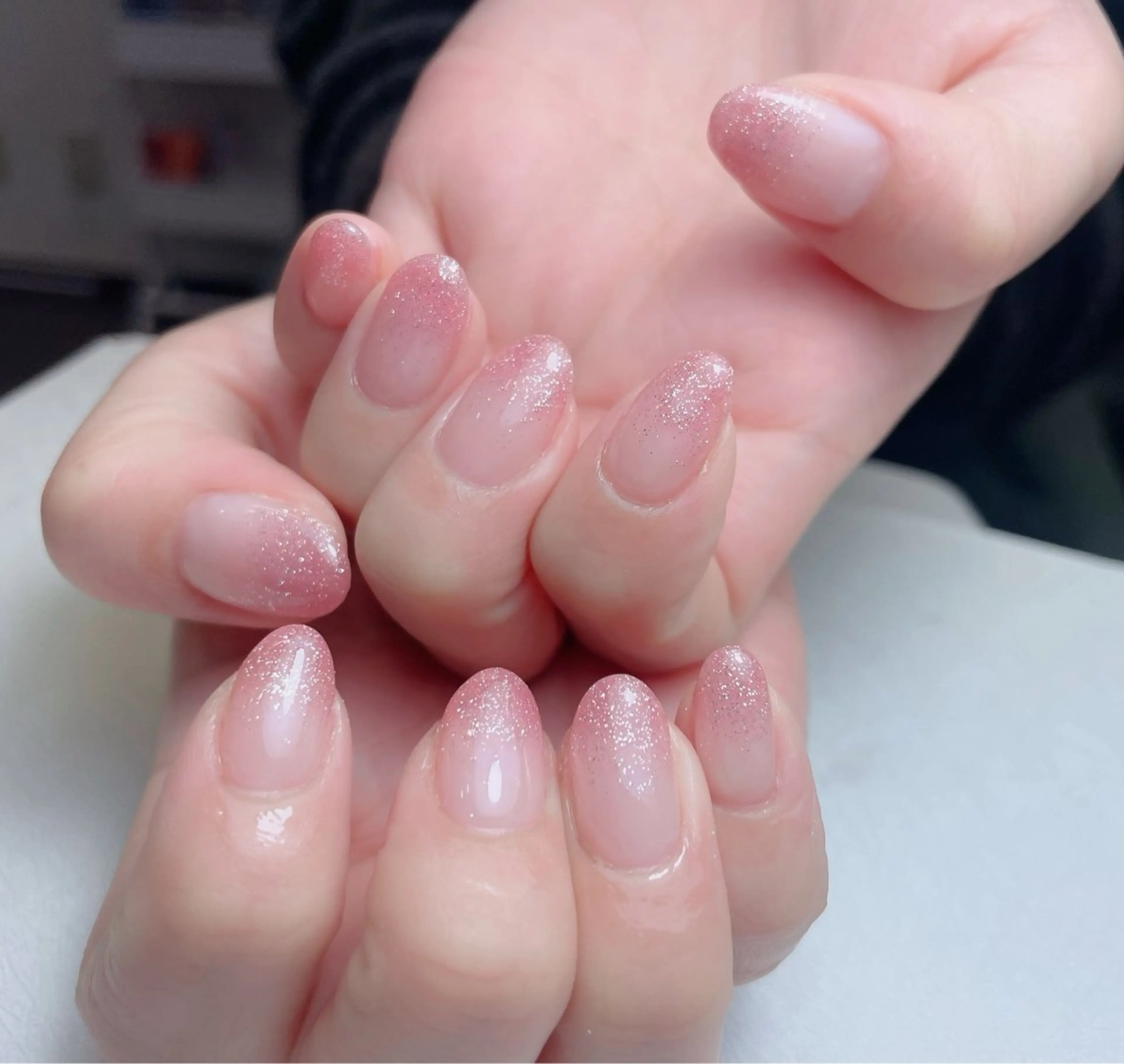 ネイル 長さ出し フットネイル フレンチネイル ジェルネイル ガラスフレンチ 中野駅から2分 MEO NAILのネイルデザイン