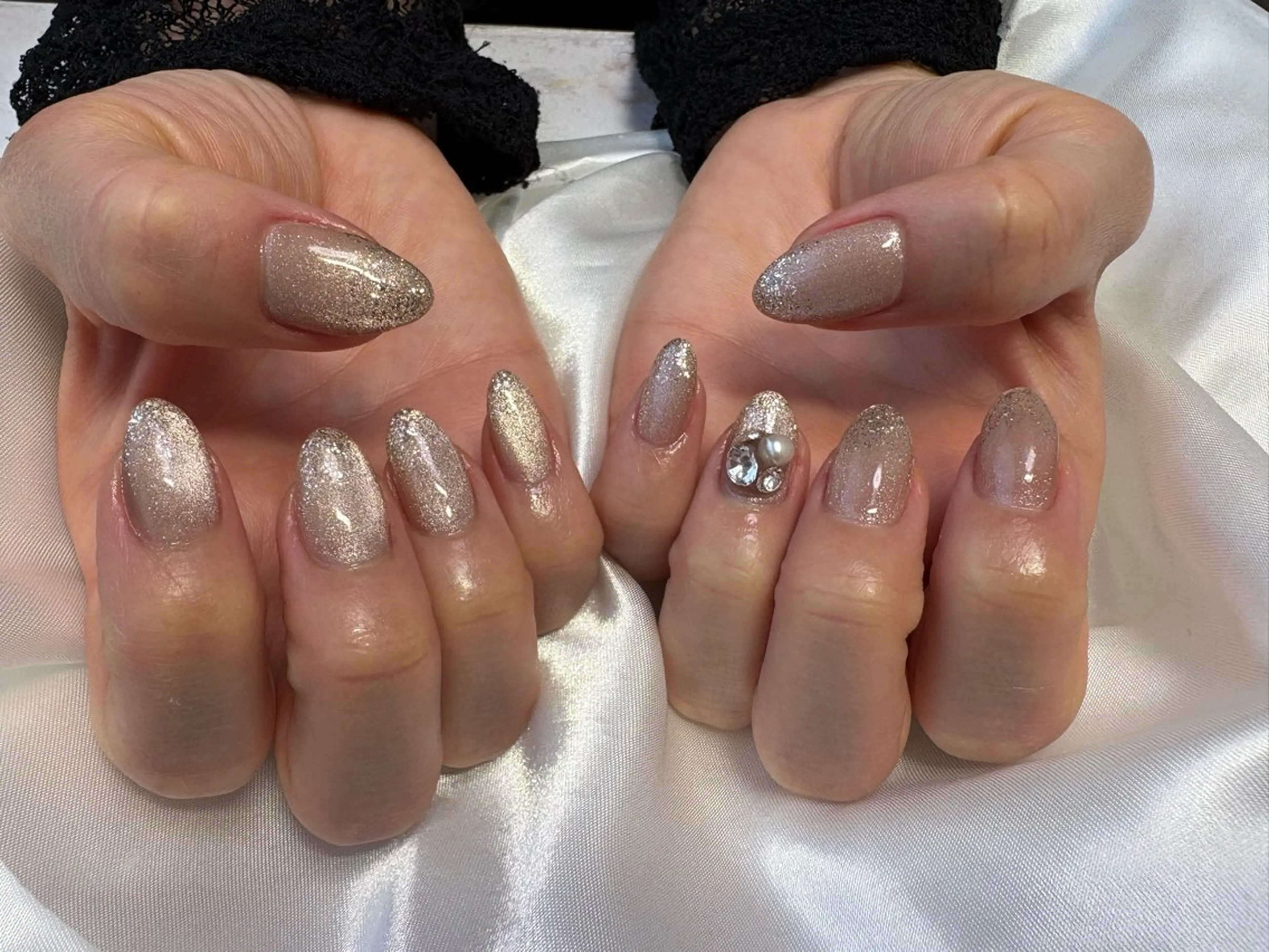 ネイル ストーンネイル ハンドネイル nail ayacaのネイルデザイン