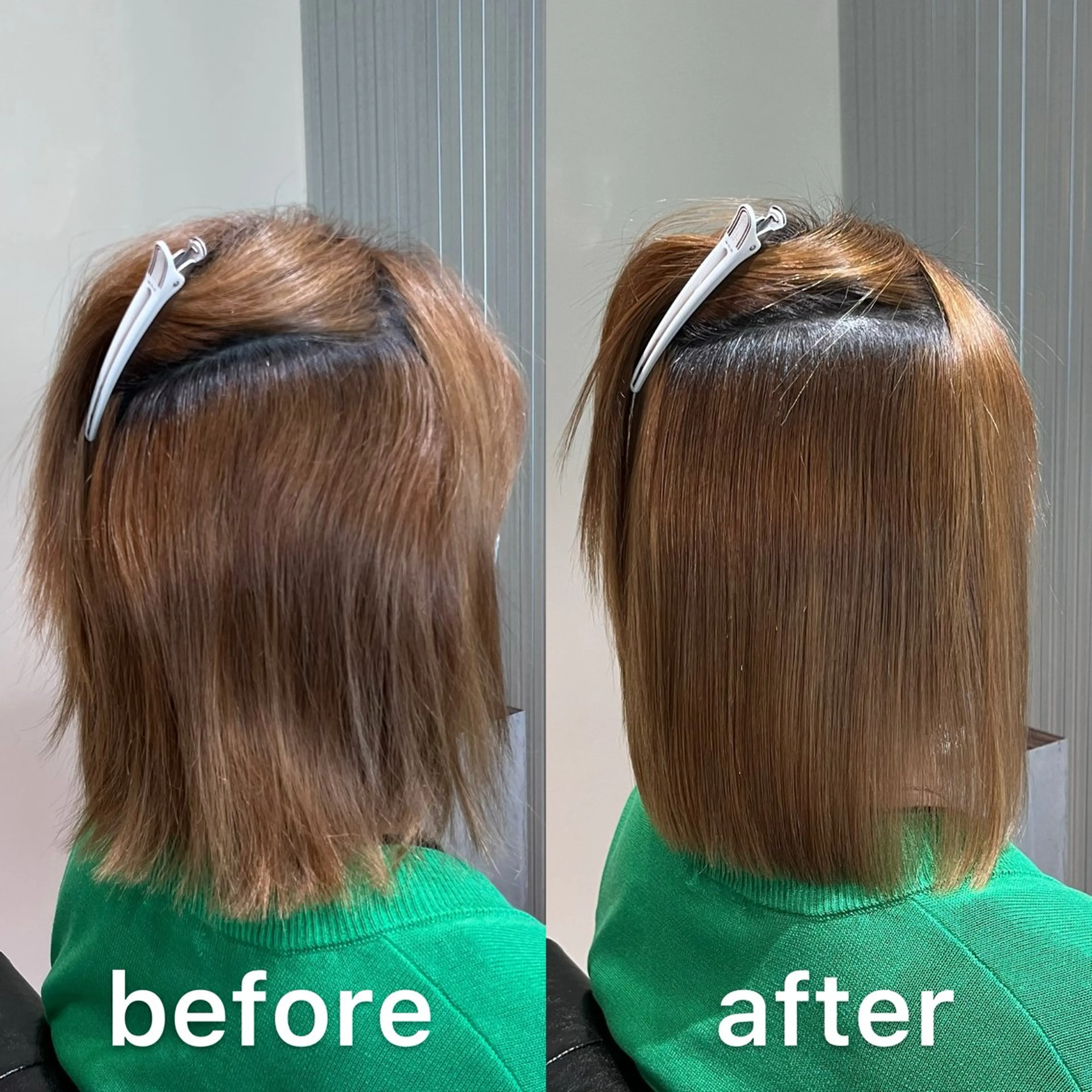 ミディアム パーマ 髪質改善 縮毛矯正 トリートメント ストレートパーマ 縮毛矯正 トリートメント 髪質改善特化KIZU /艶髪研究（京都）のヘアスタイル