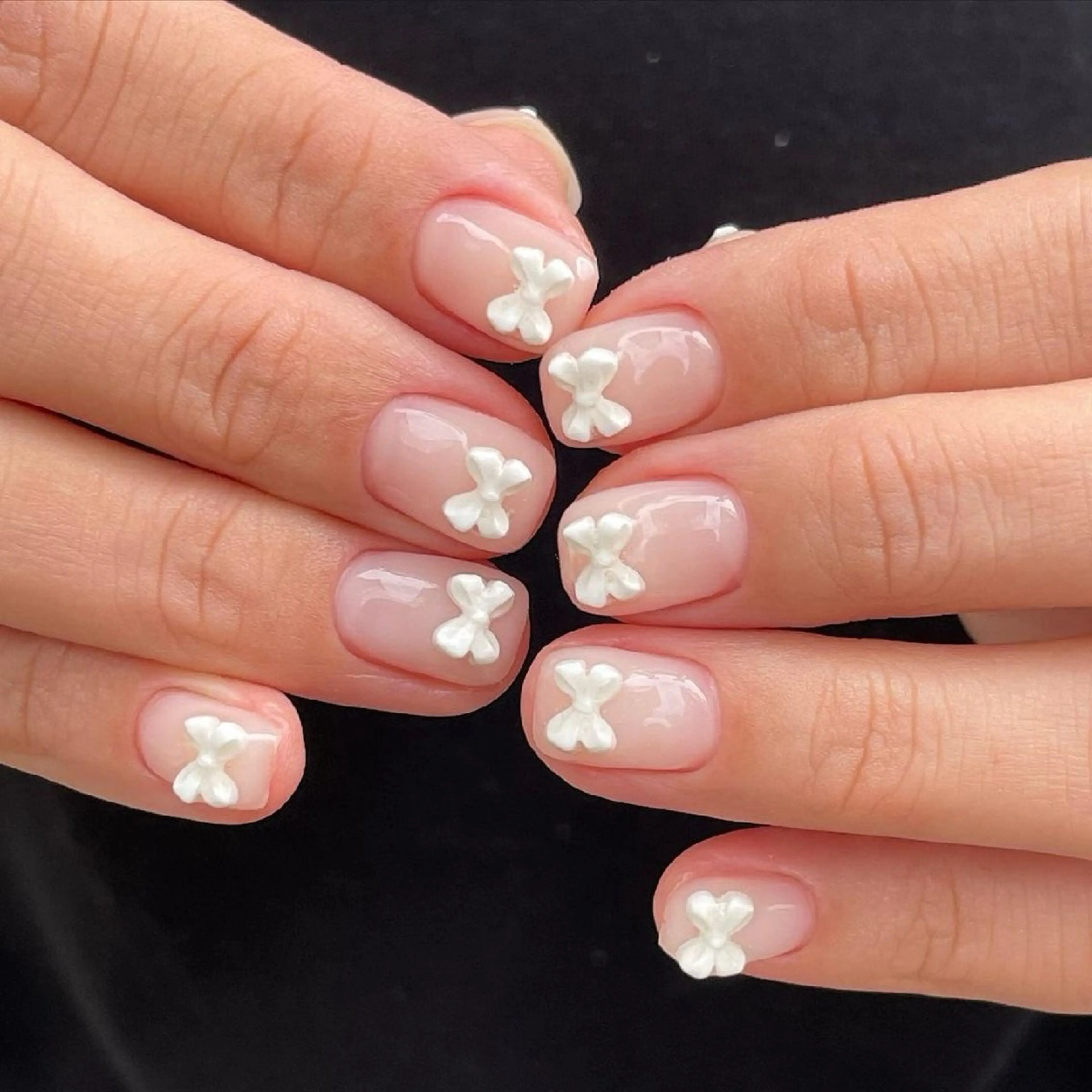 ネイル 韓国ネイル 持ち込み ニュアンスネイル ネイルチップ 冬ネイル RINN ANA.CHUOのネイルデザイン