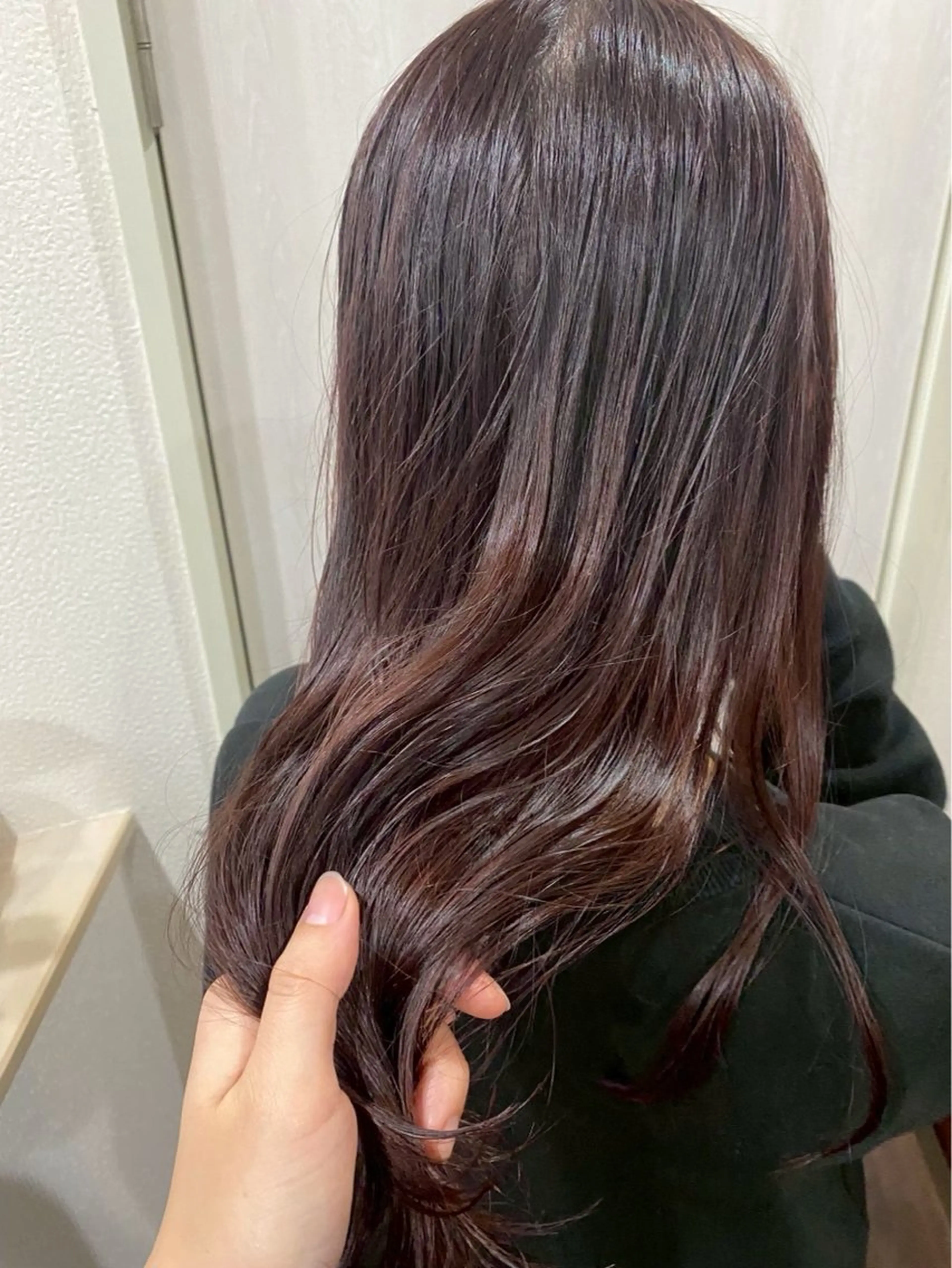 ロング カラー ヘアアレンジ 縮毛矯正 山本 優音のヘアスタイル