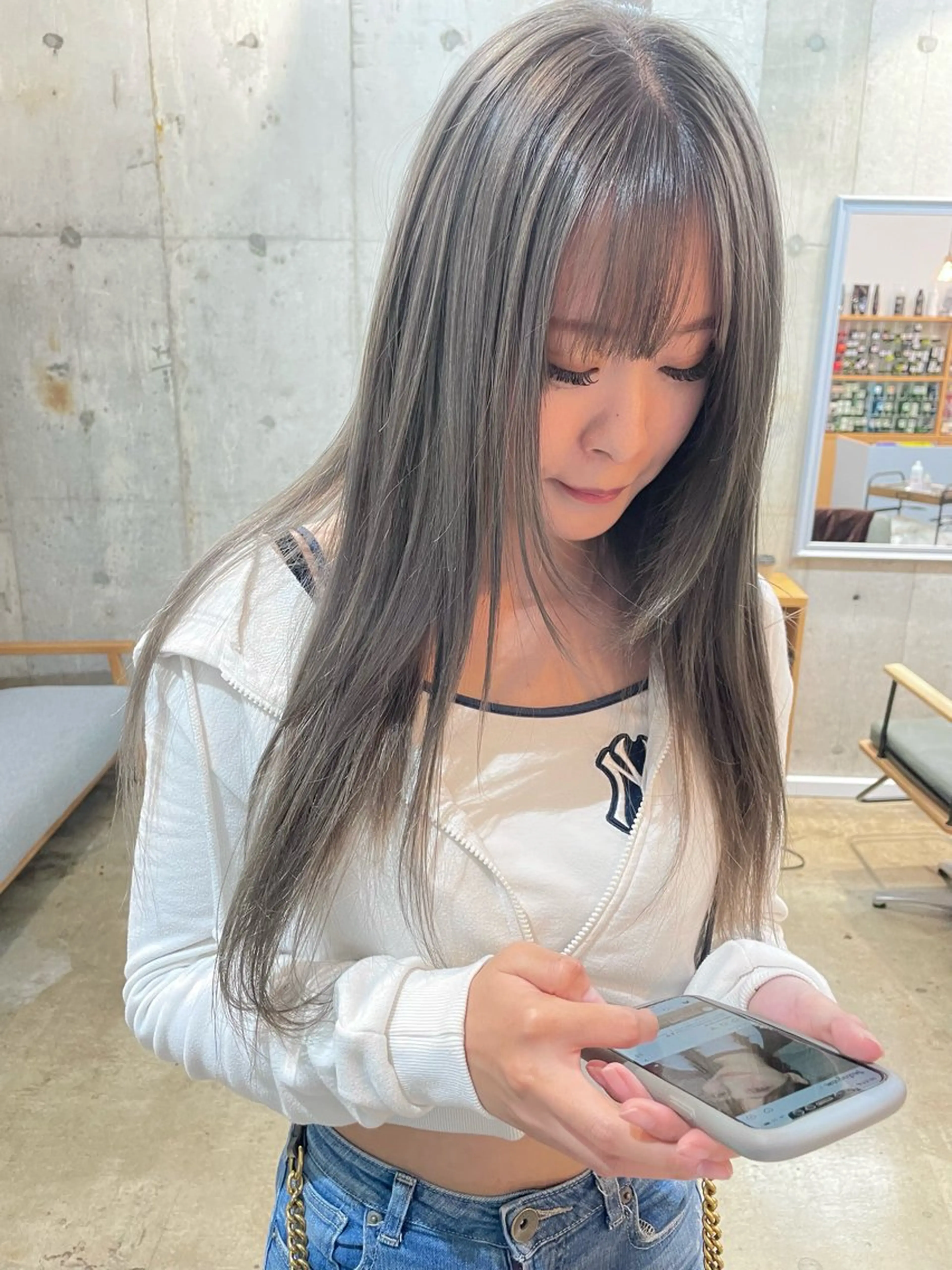 ロング ロング カット ヘアカラー 髪質改善/ブリーチ /ユウキ🫧🌸のヘアスタイル