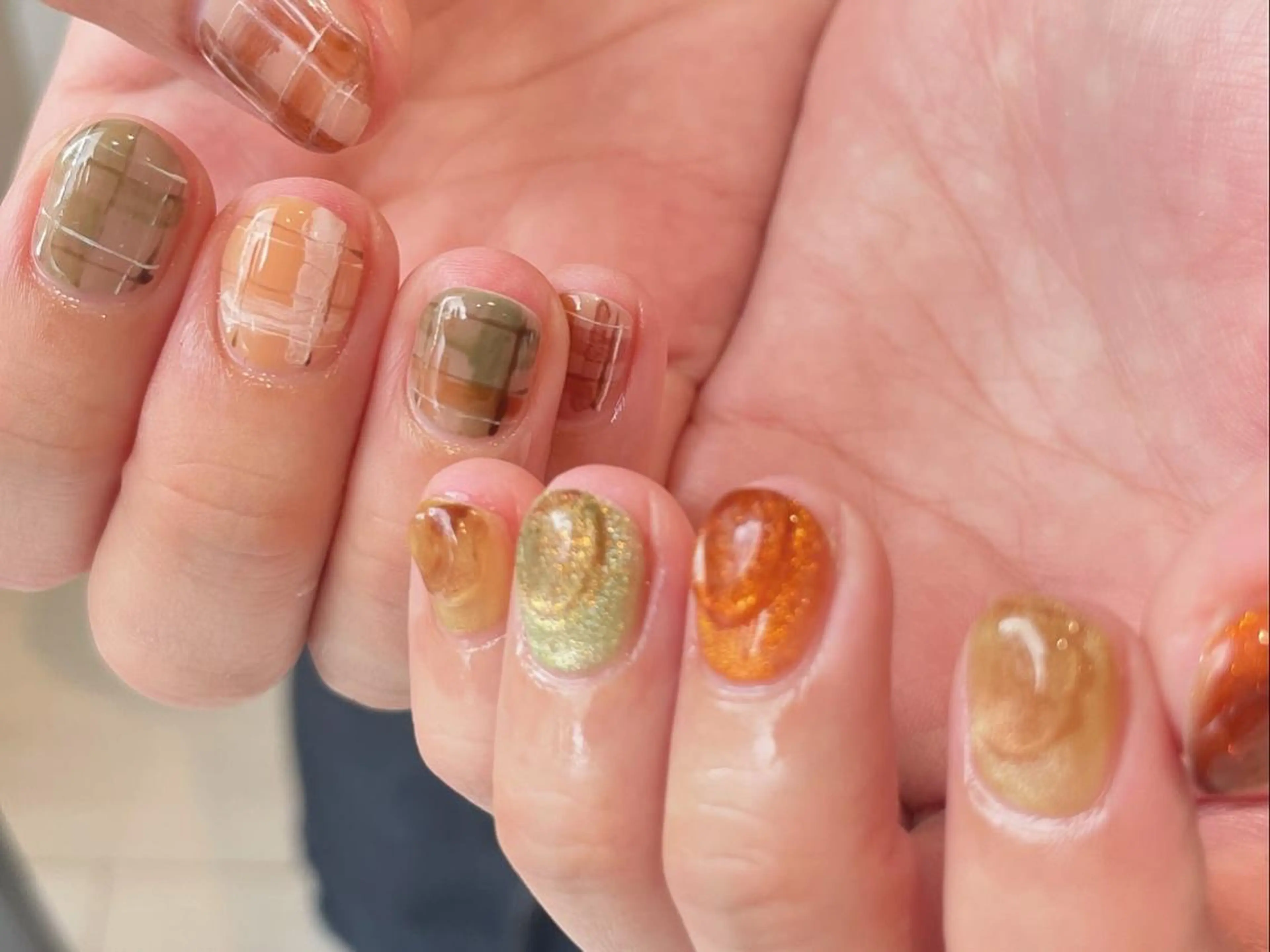 ❤︎【オフ無し】10本フルカスタマイズDesignネイルの写真