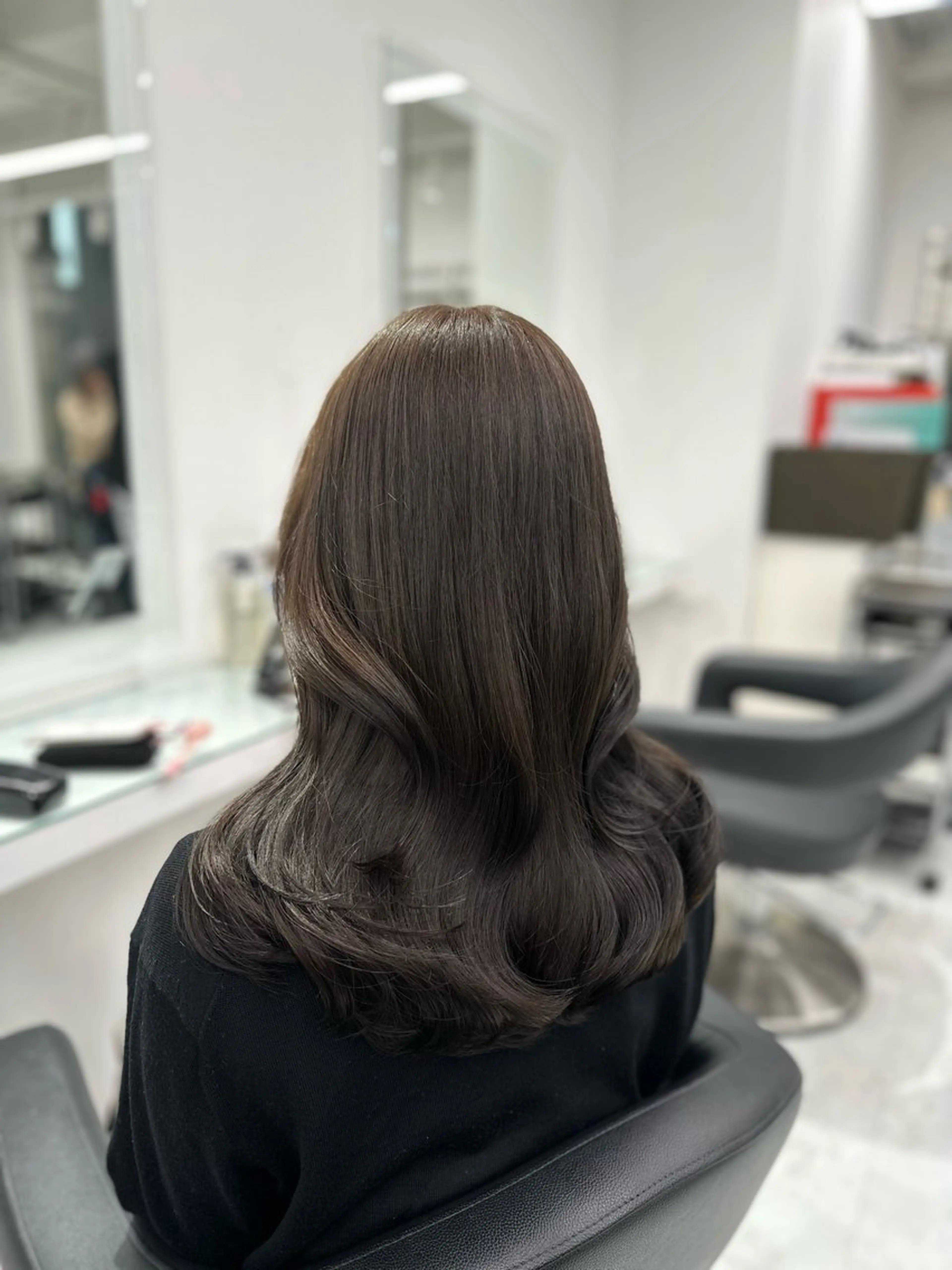 セミロング カラー カット ヘアカラー トリートメント ヘッドスパ ヘアセット ❄最強かわいいカラー ❄️MINA❄️のヘアスタイル