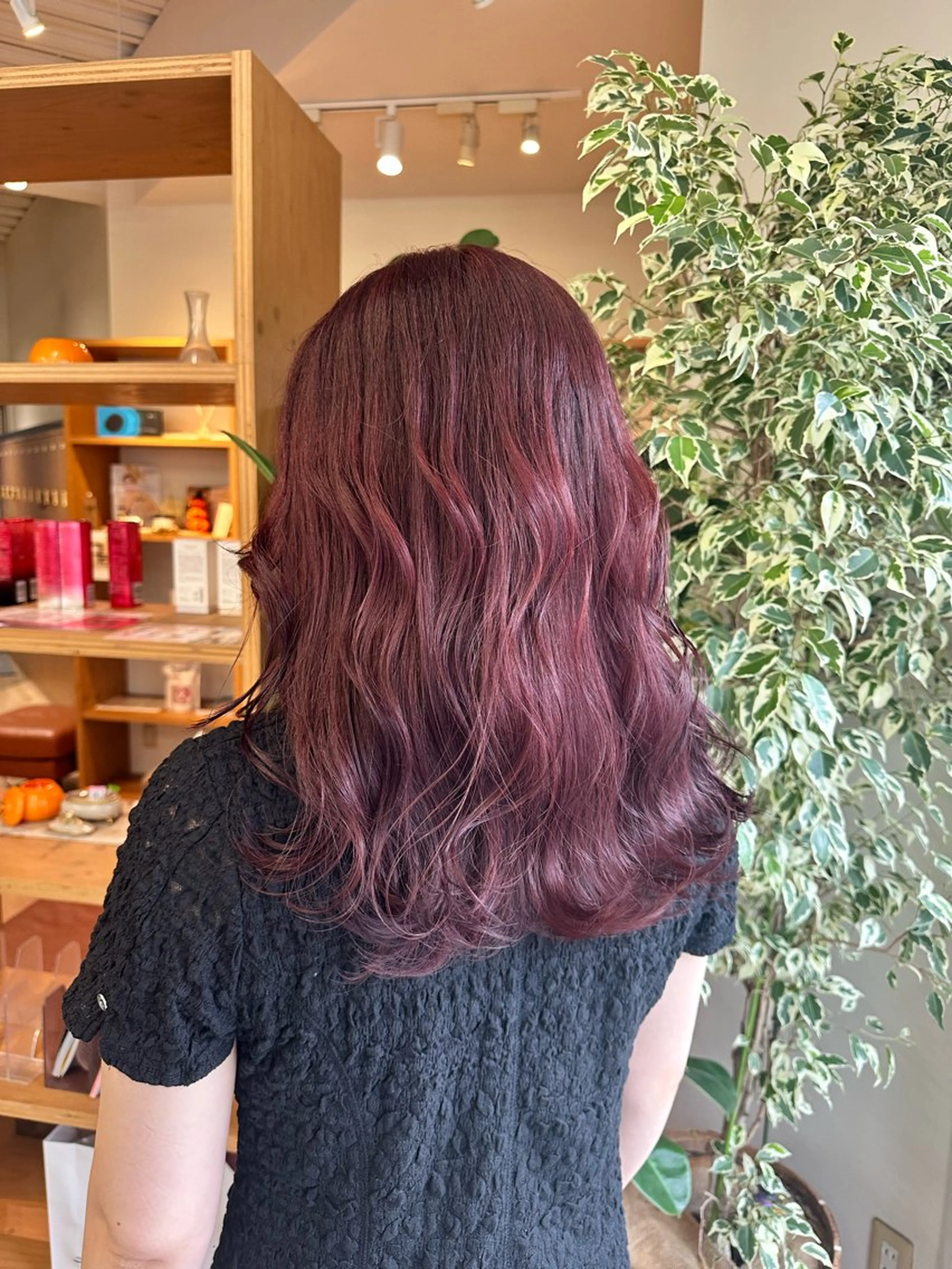 カラー レッドカラー カット ヘアカラー ブリーチカラー/ わきたちえ🌻のヘアスタイル