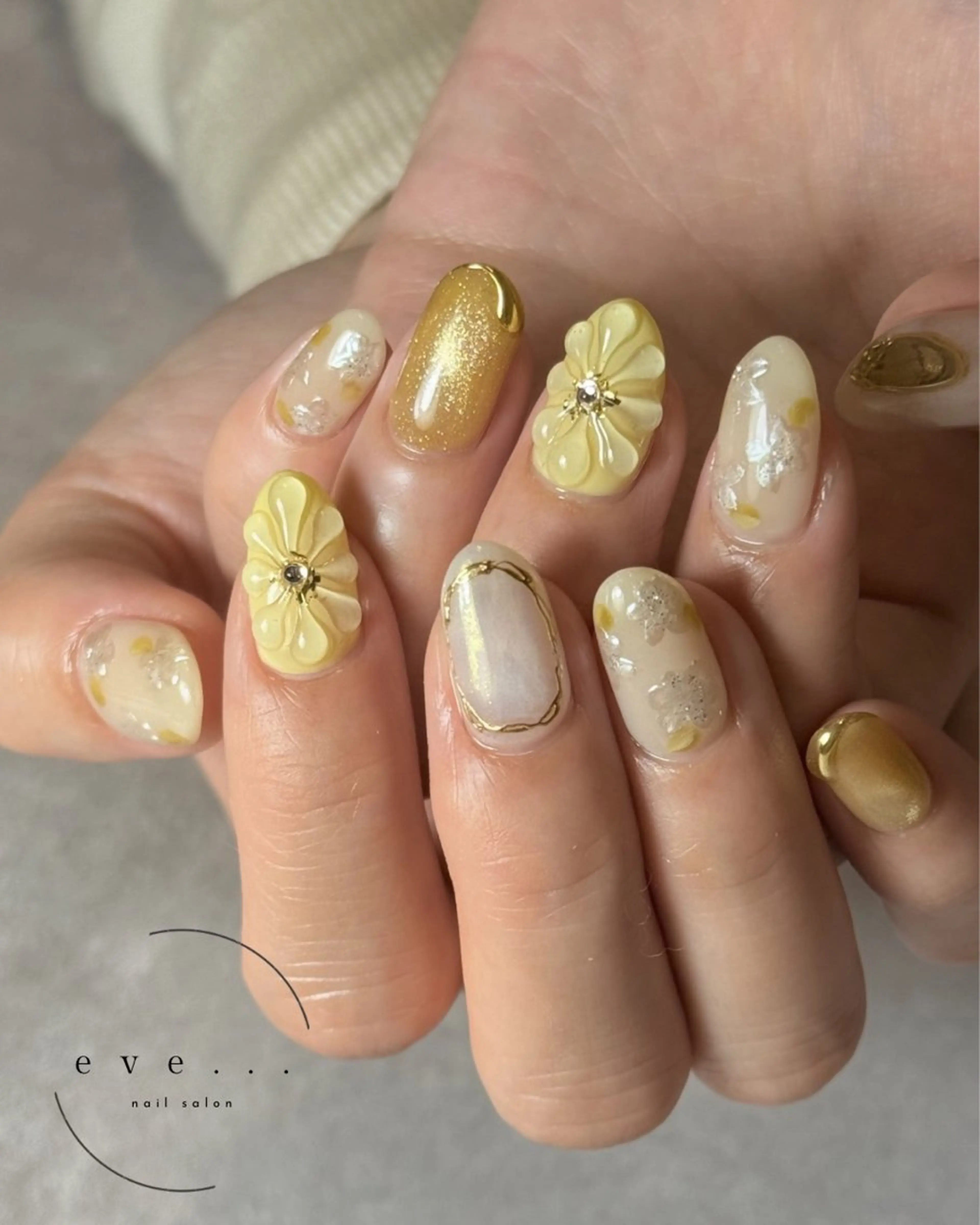 ネイル 春ネイル ハンドネイル nail salon eve...のネイルデザイン