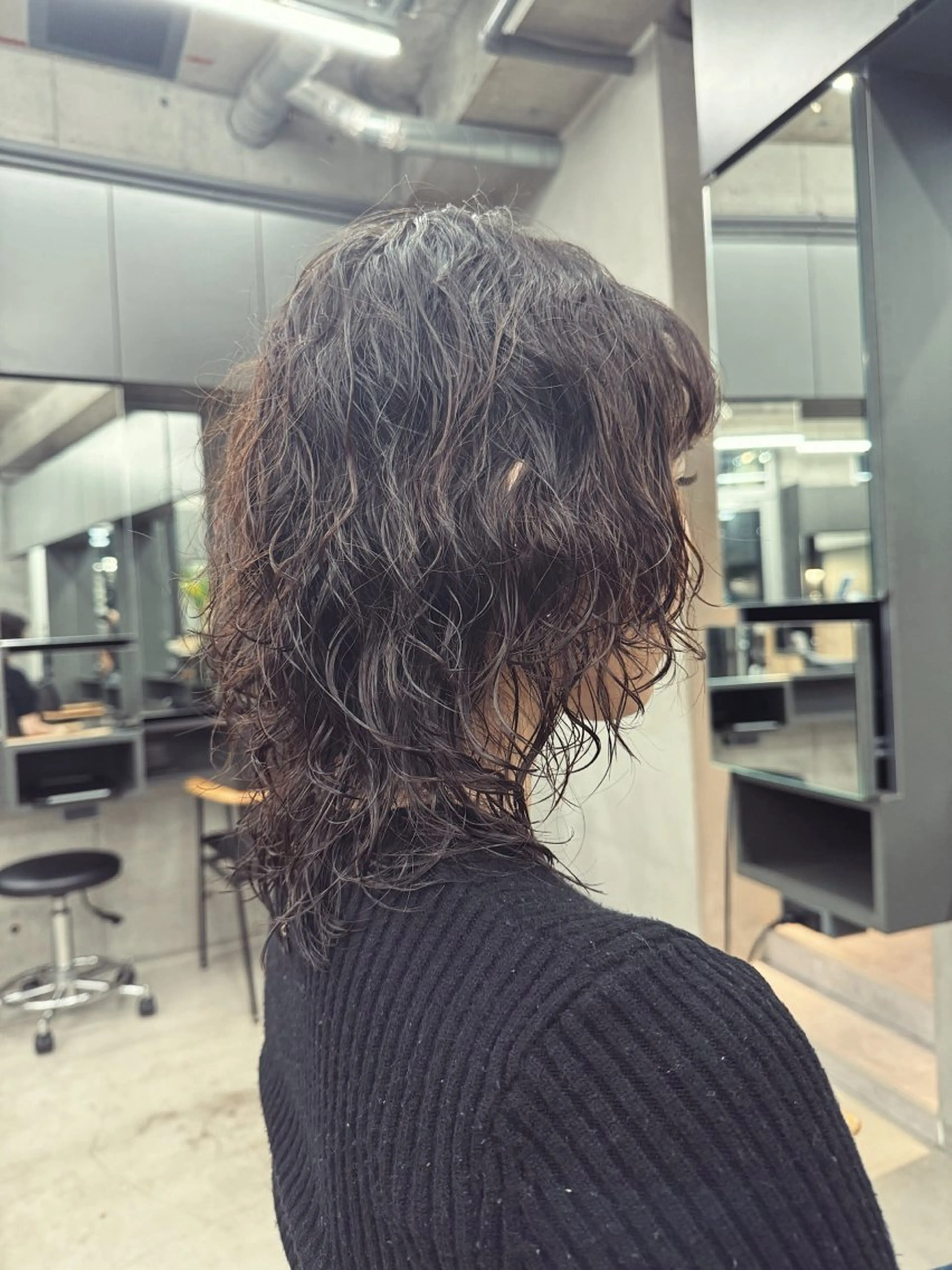 ミディアム パーマ ミディアムパーマ ウルフカット 🌈前田 潤 /ショート/似合わせのヘアスタイル