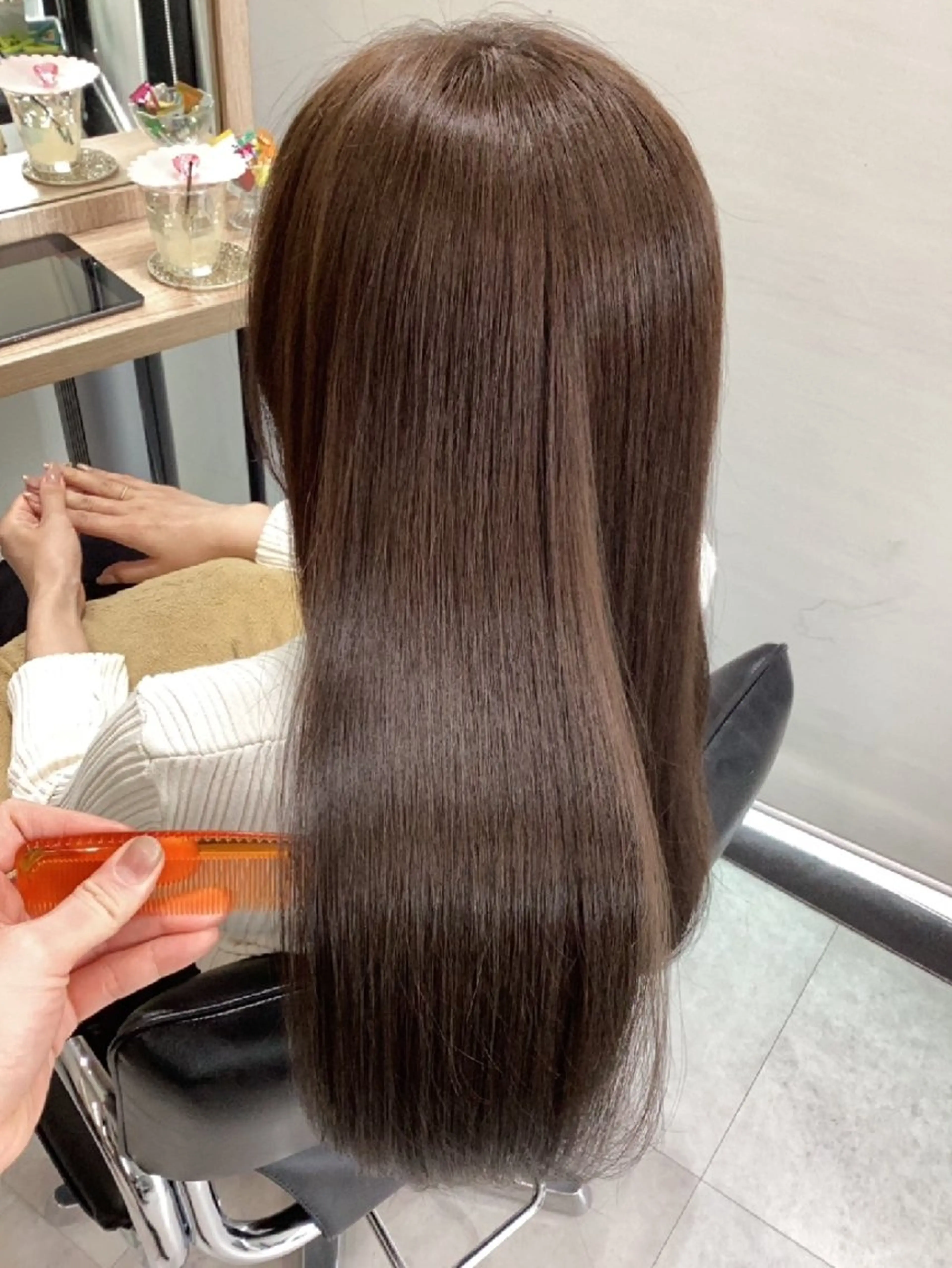 セミロング カラー カット ヘアカラー トリートメント ヘアアレンジ/柔らか 艶カラー/AKARIのヘアスタイル