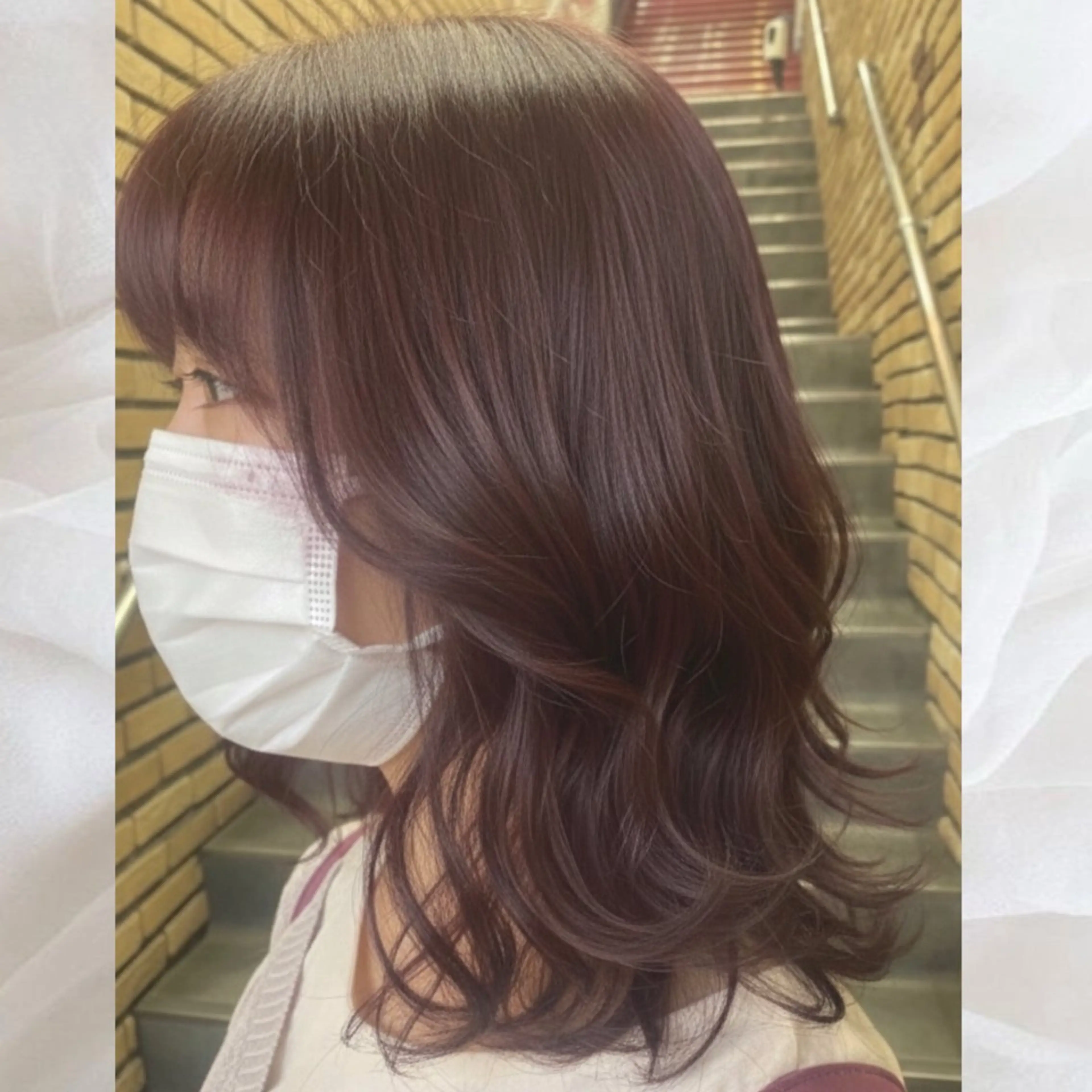 セミロング カラー ヘアカラー 🧸𓂃 momoka 𓋜のヘアスタイル