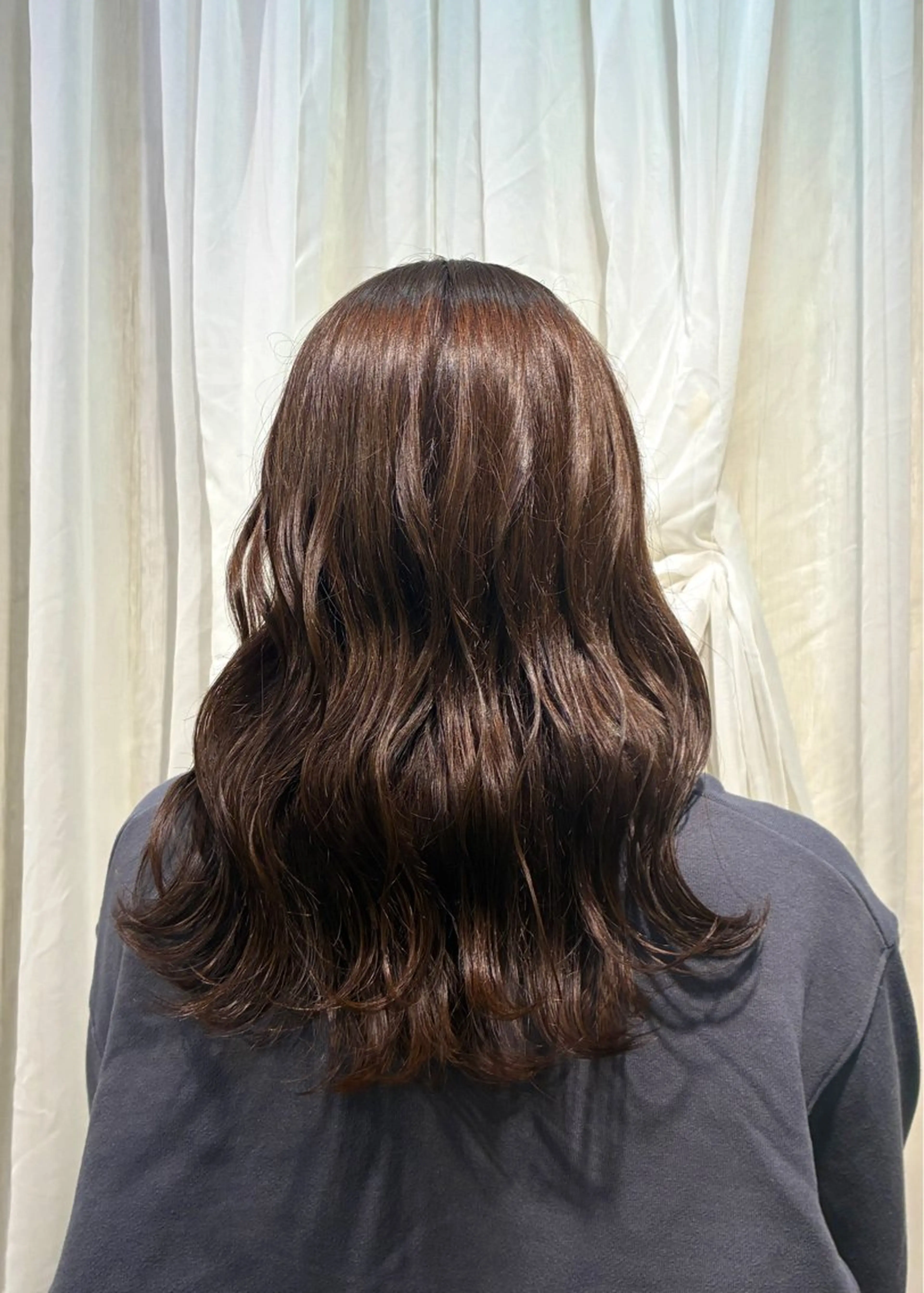 セミロング カラー カット ヘアカラー 🌟小出　倫花🌟 艶カラー／カットのヘアスタイル