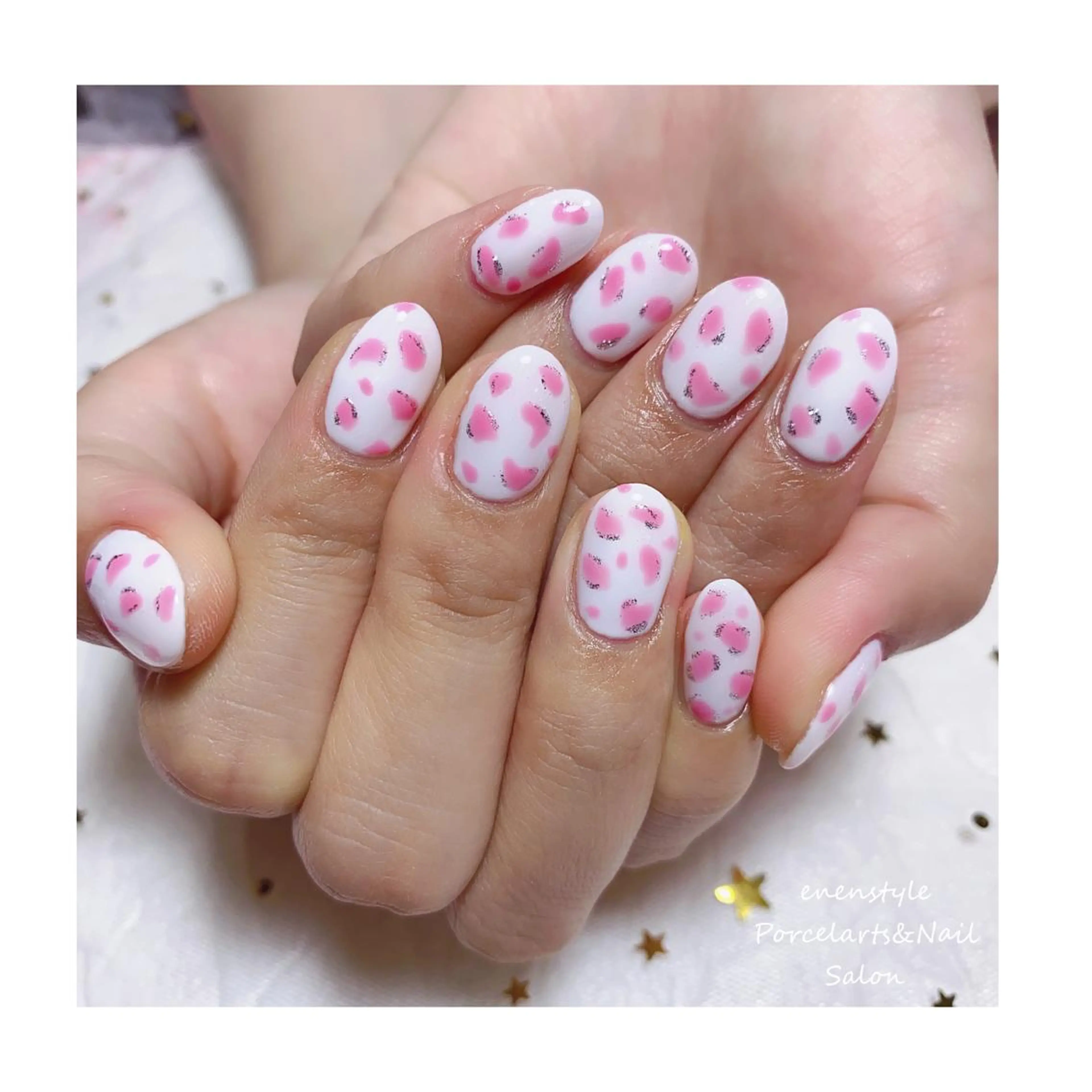 ミディアム ネイル ハンドネイル 👑enen style👑のネイルデザイン