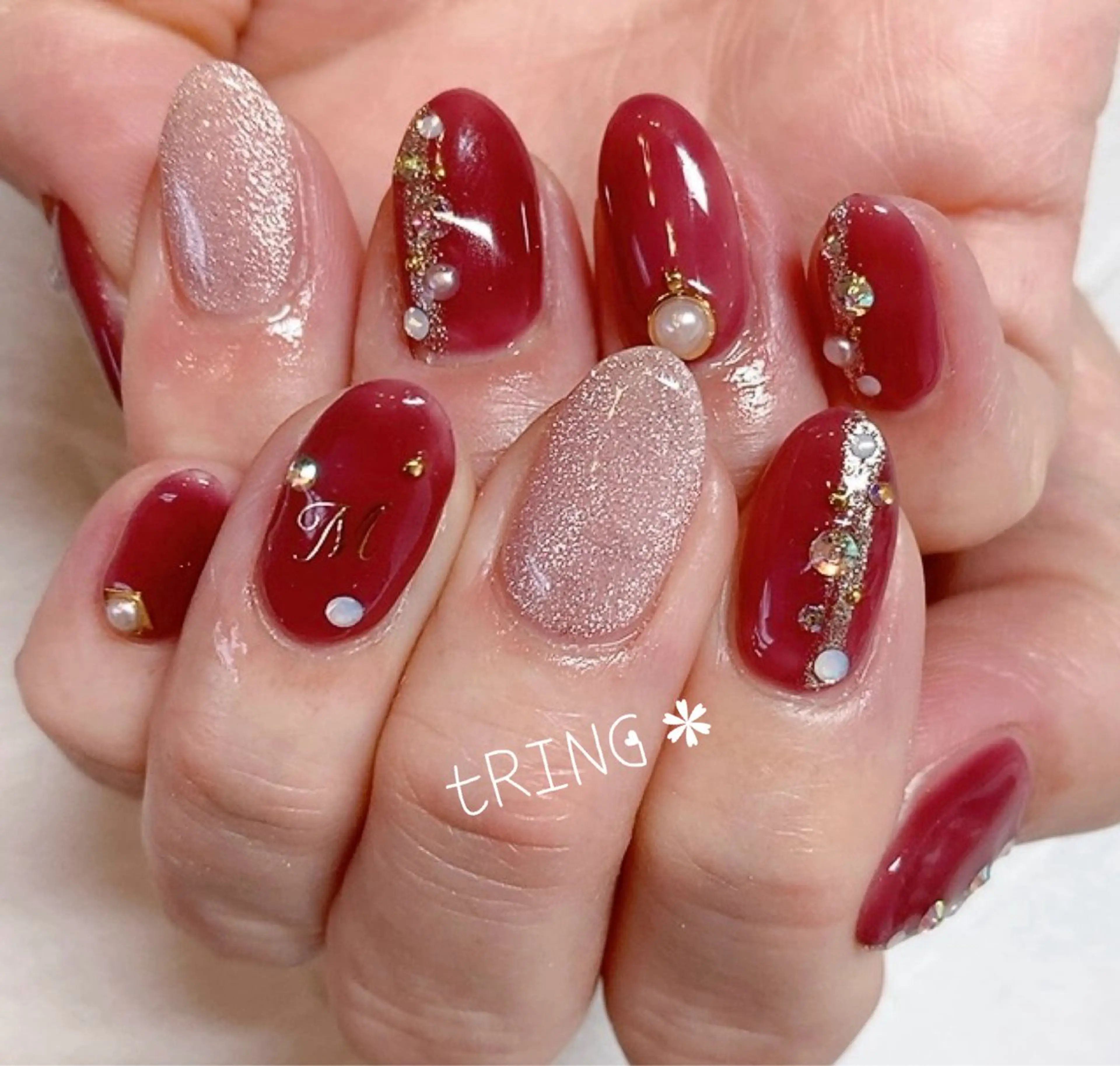 ネイル ハンドネイル tRING＊ しいの木台のネイルデザイン