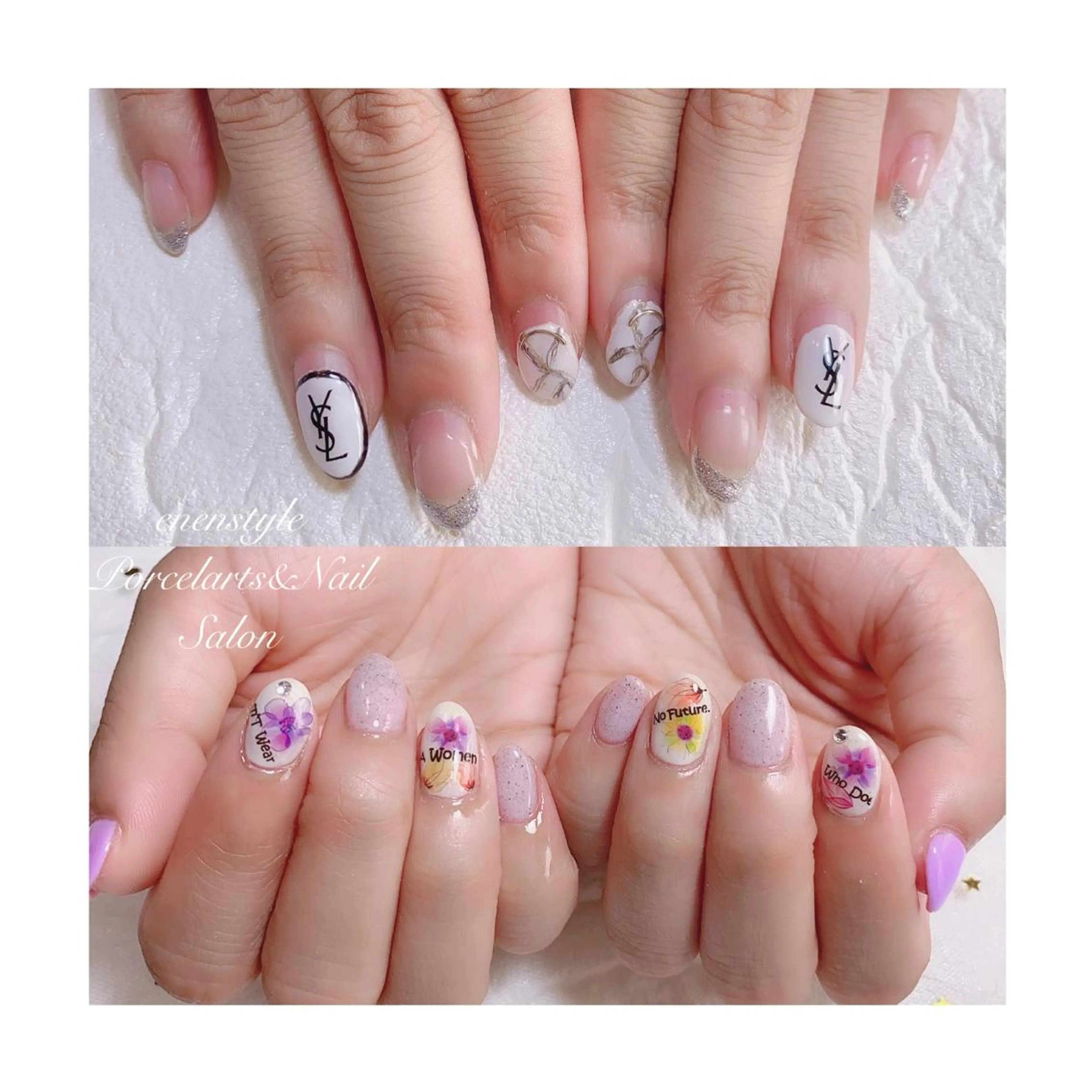 ミディアム ネイル ジェルネイル ニュアンスネイル オフィスネイル ワンカラーネイル パラジェル 👑enen style👑のネイルデザイン