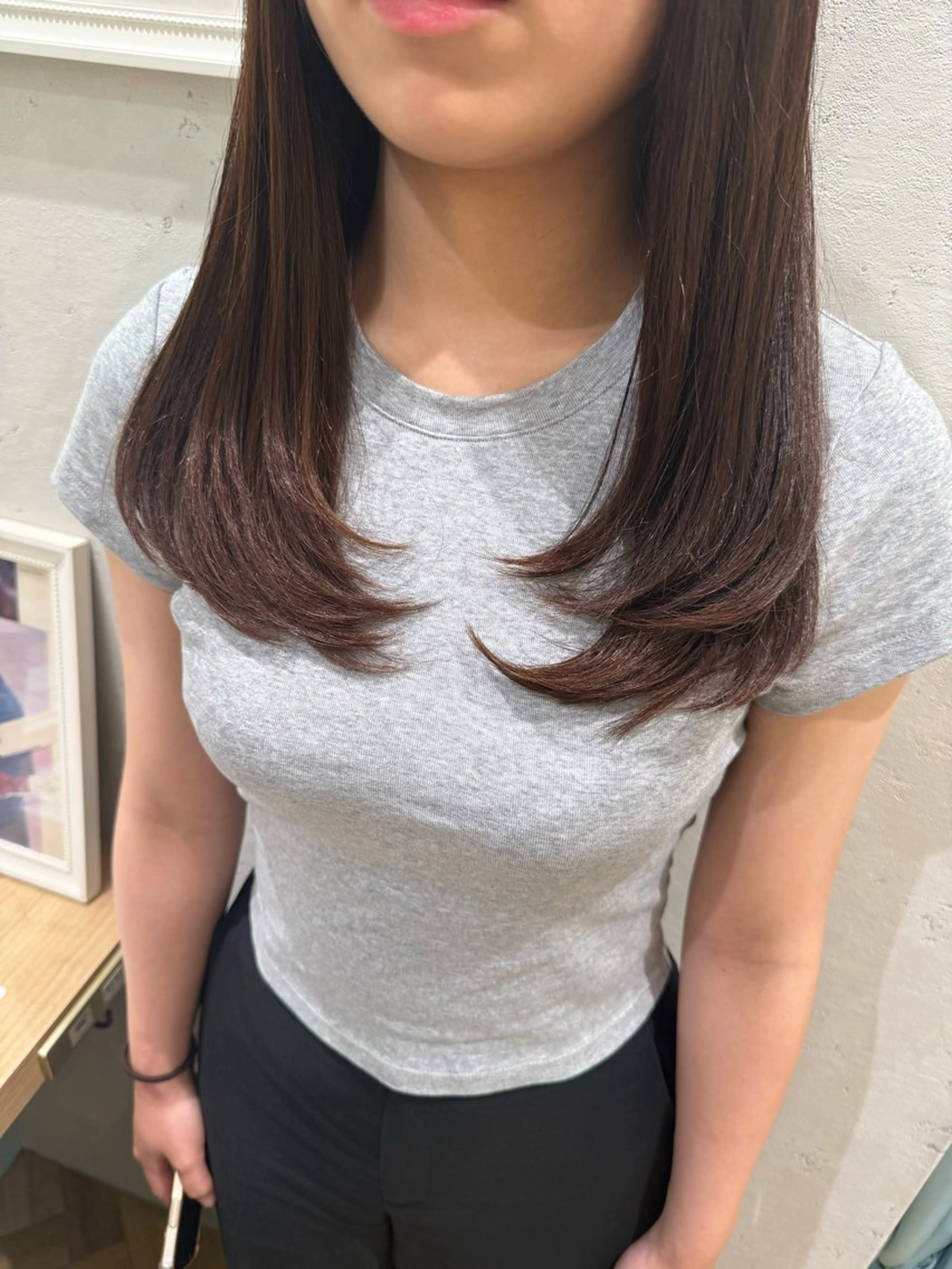 セミロング カット トリートメント 透明感カラー│ レイヤーヘア中居美樹のヘアスタイル