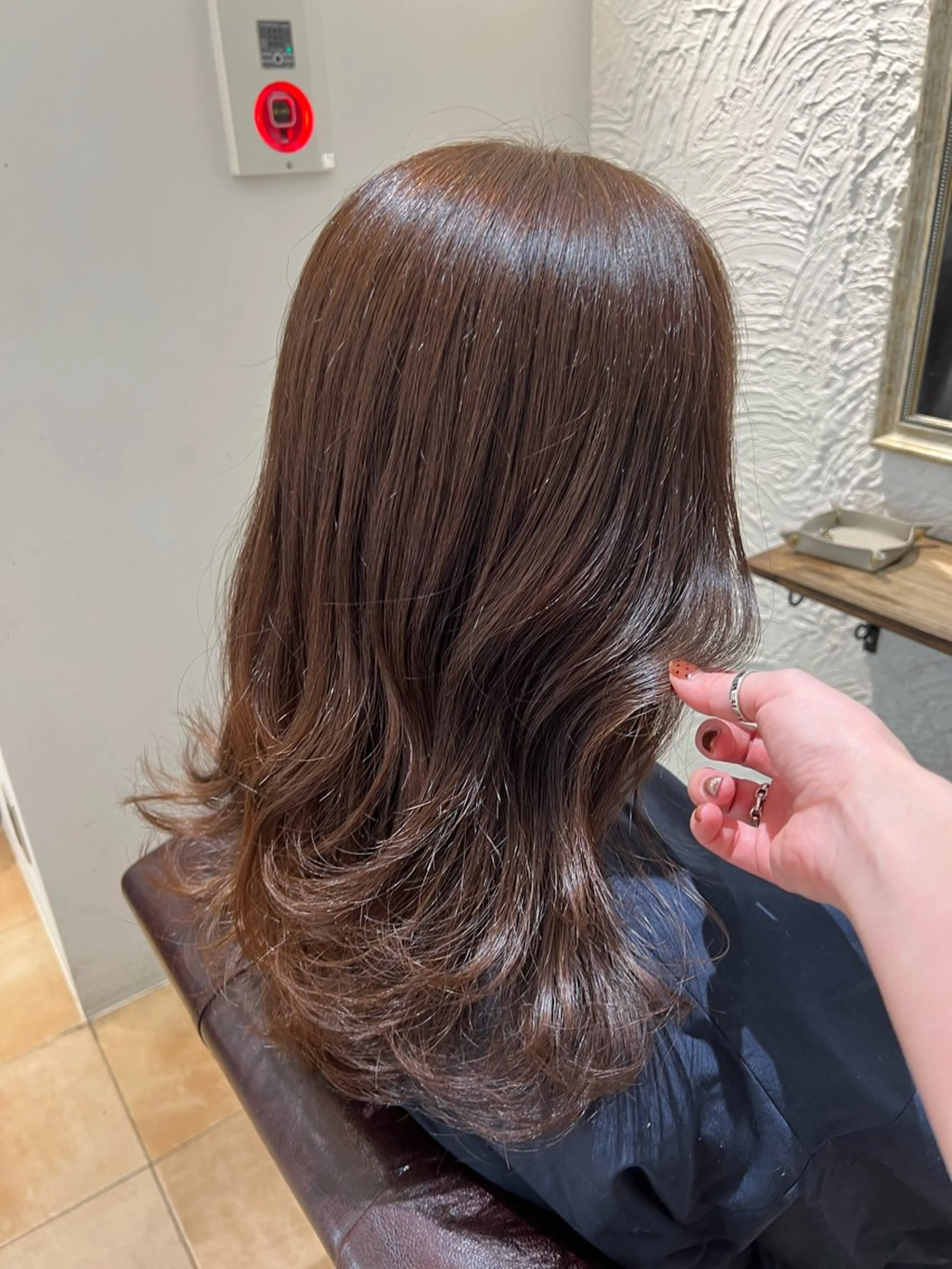 セミロング カラー 🥀韓国ヘア🥀 宮津真菜のヘアスタイル