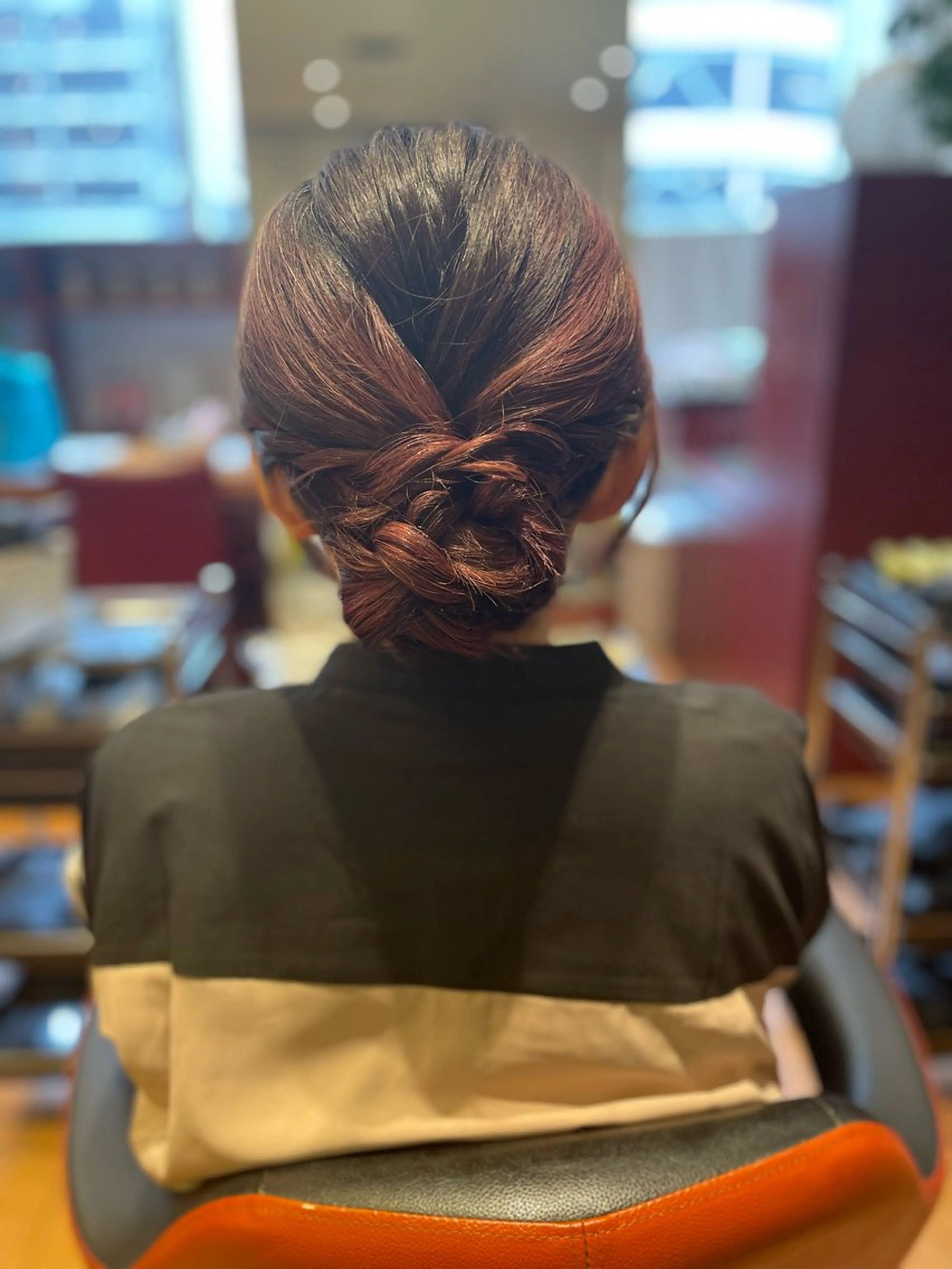 ヘアアレンジ ローシニヨン 西村 なほこのヘアスタイル