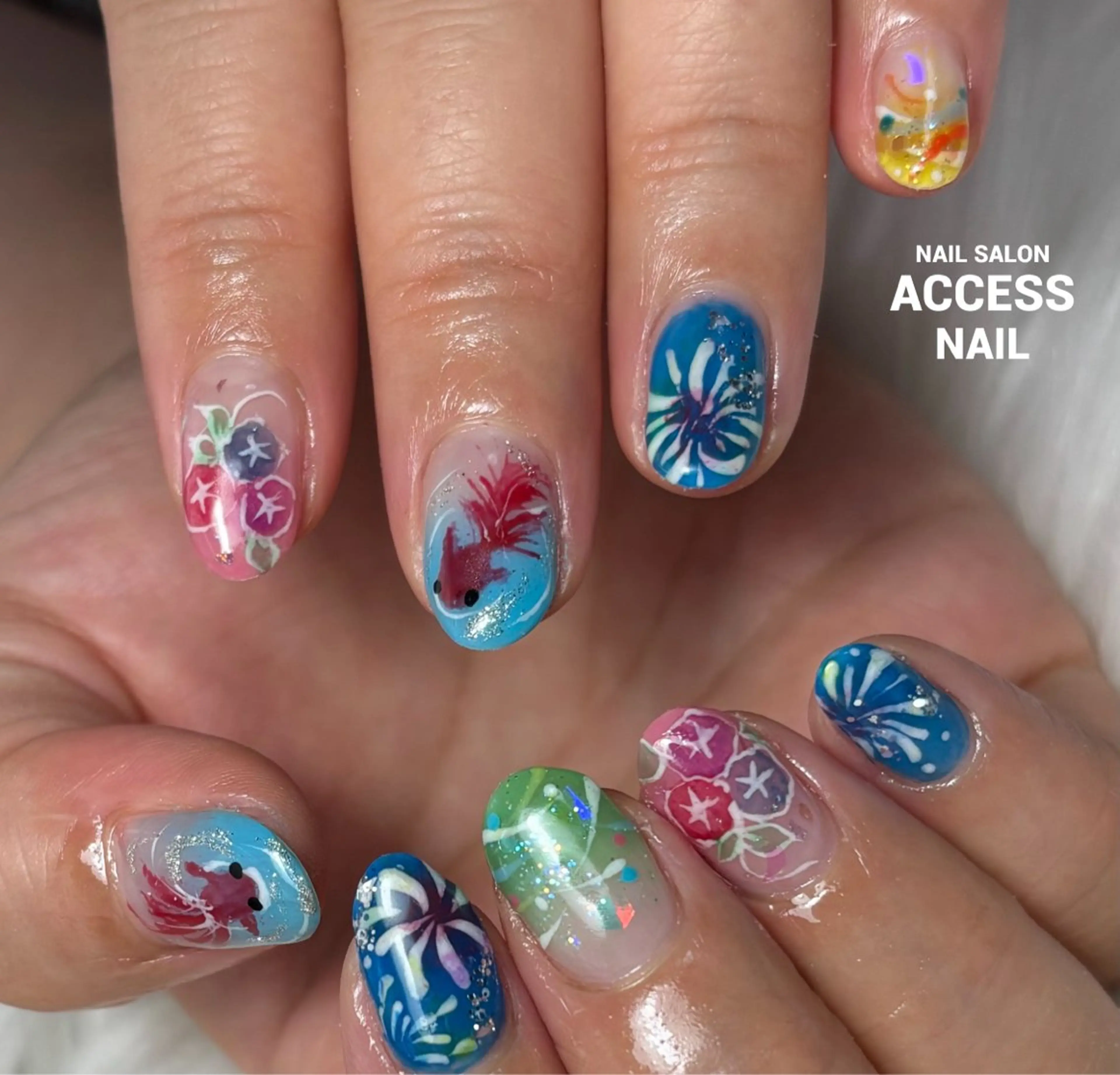 ネイル access nailのネイルデザイン