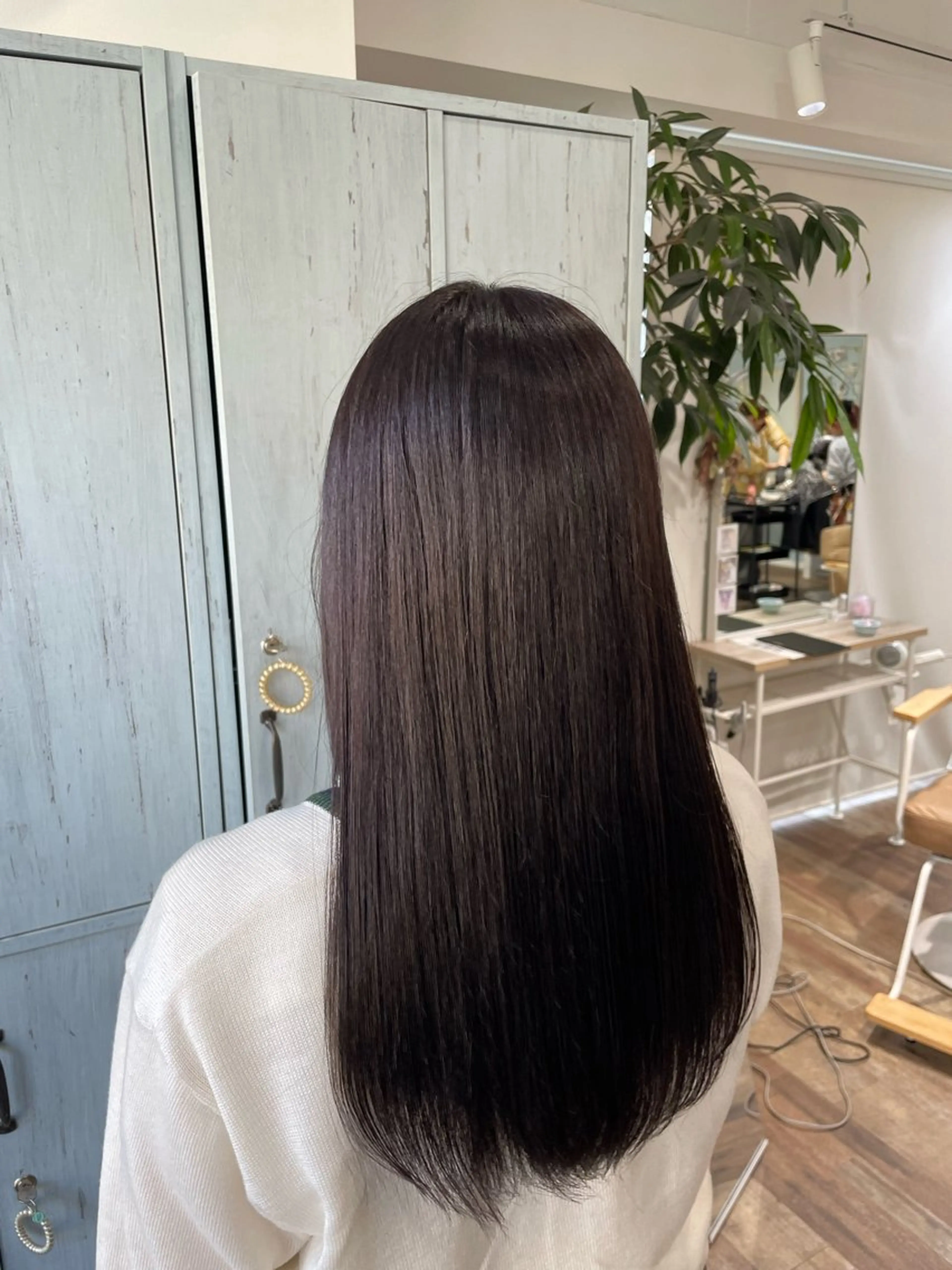 ロング ピンク・ラベンダー/ レイヤー/NANAのヘアスタイル