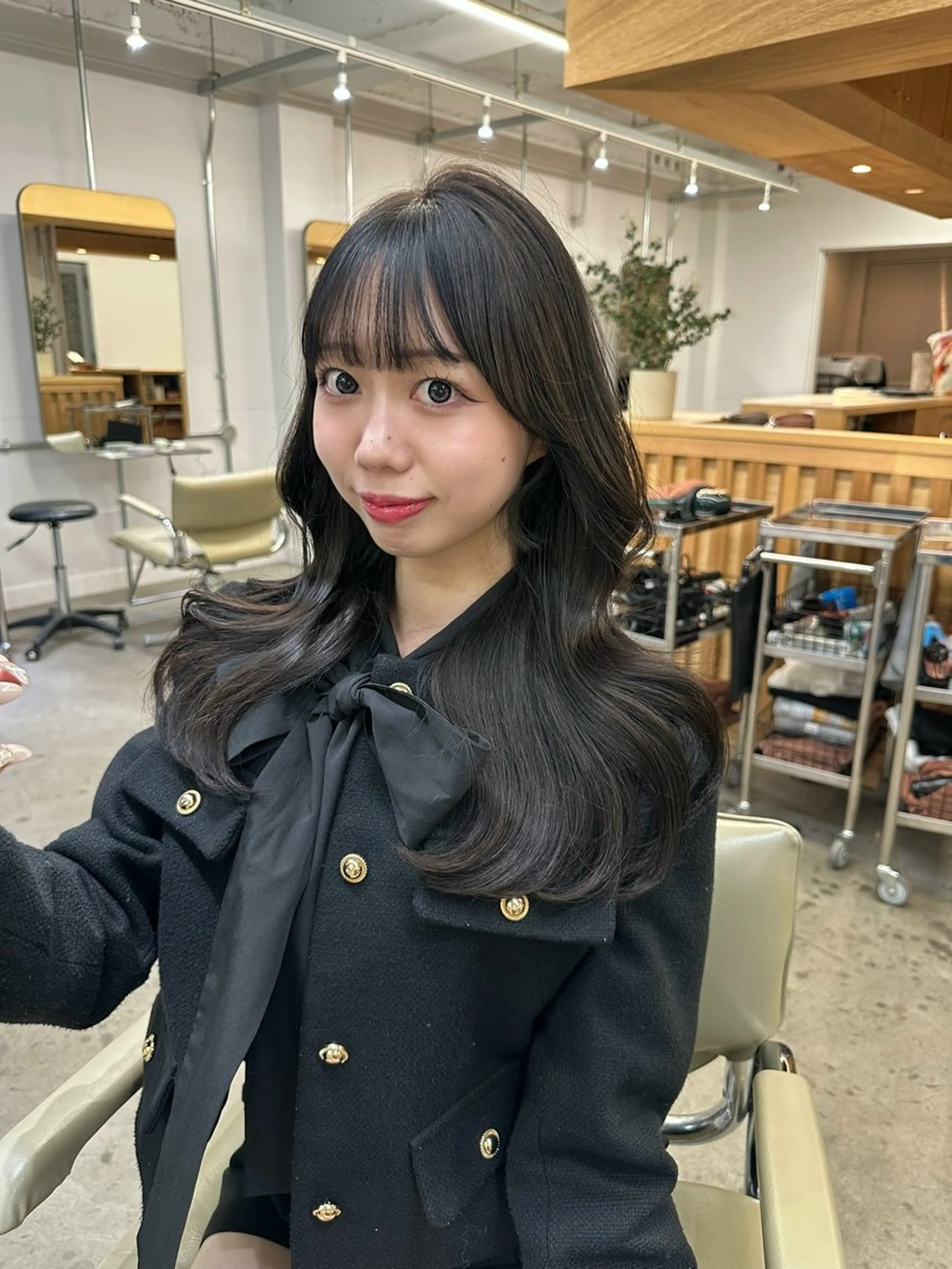 ロング カラー グレージュ レイヤーカット カット ヘアカラー トリートメント カットモデル募集中 ／HARUKA🎀のヘアスタイル